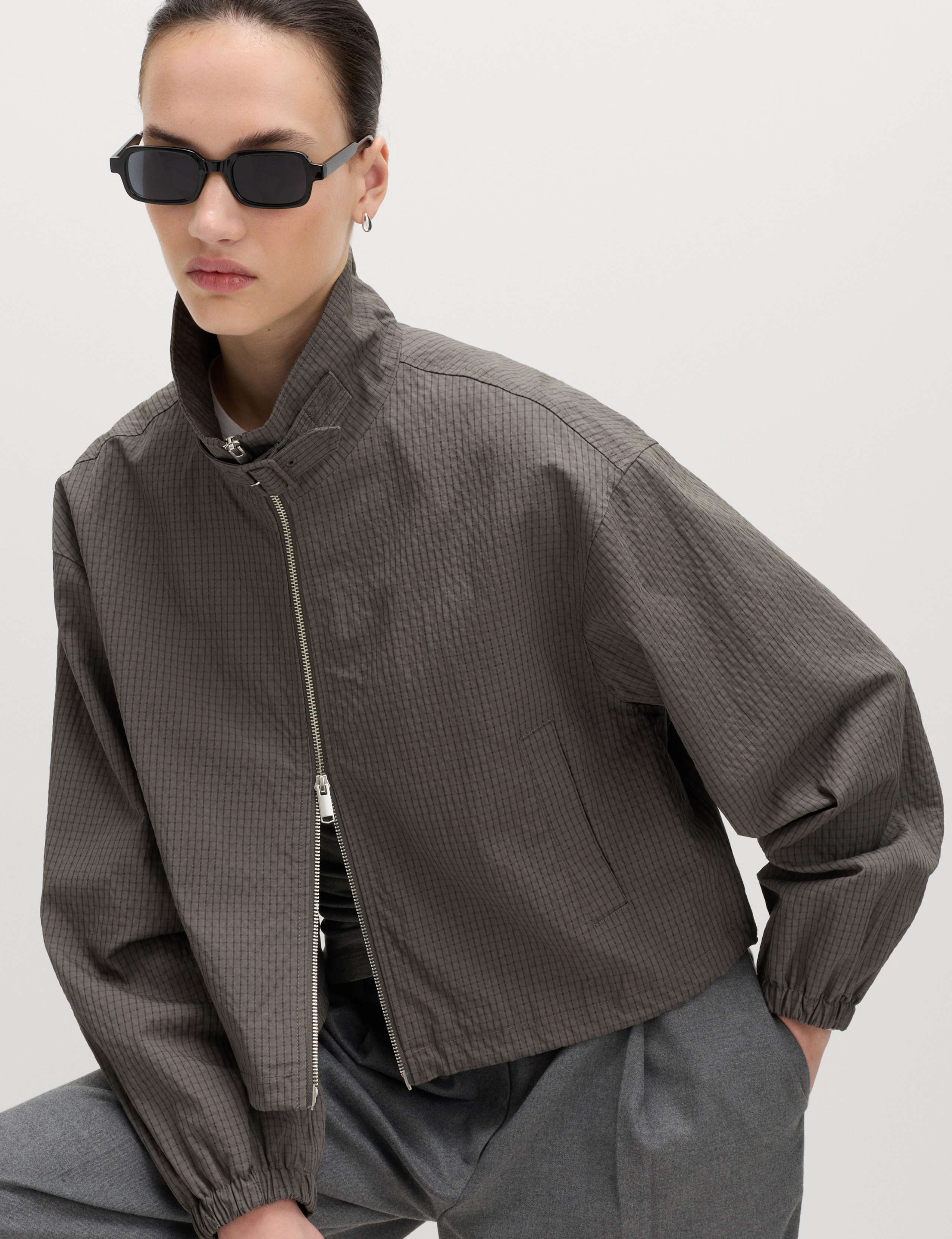 Cotton Rich Lightweight Buckle Short Jacket