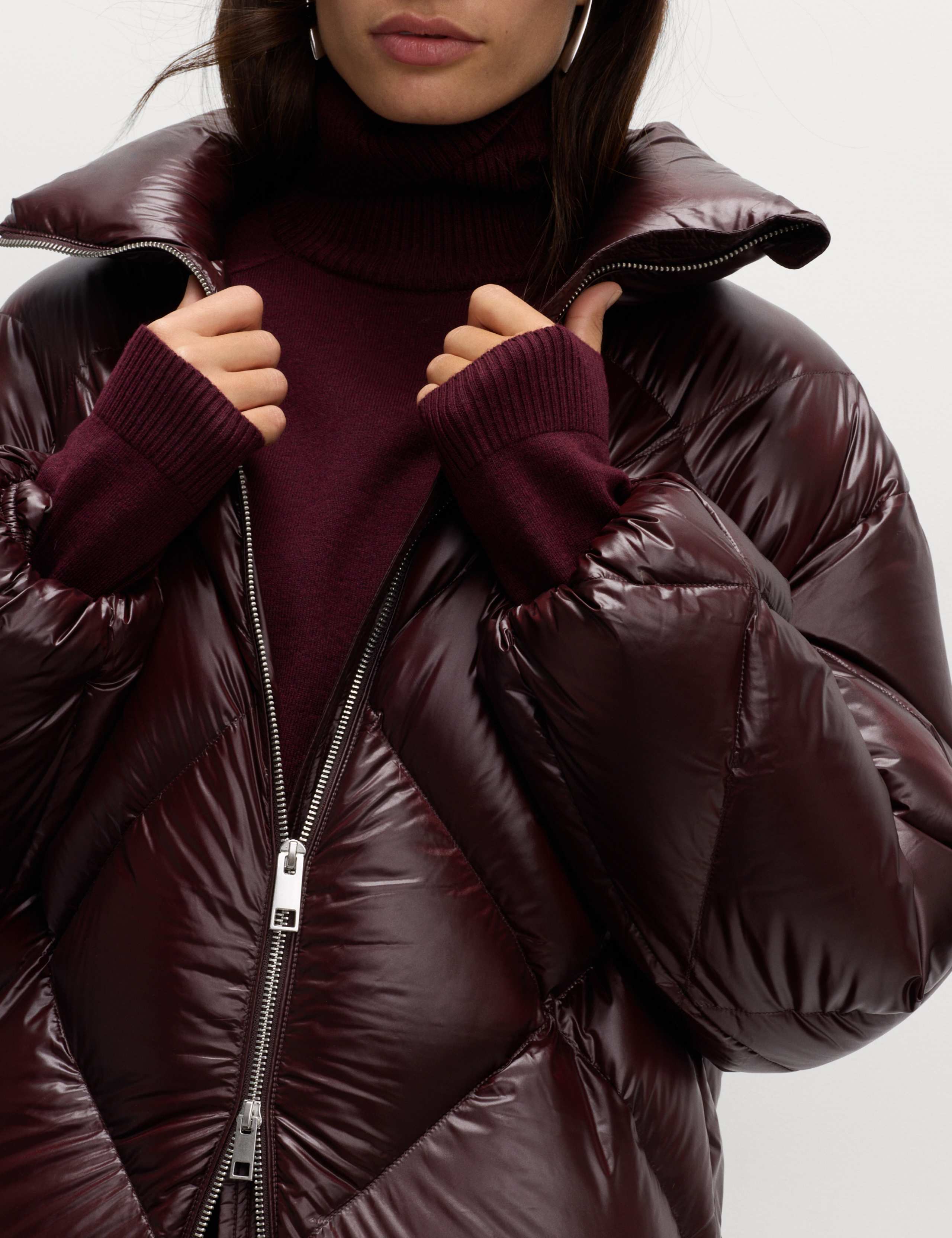 Feather & Down Stormwear™ Diamond Quilted Padded Coat