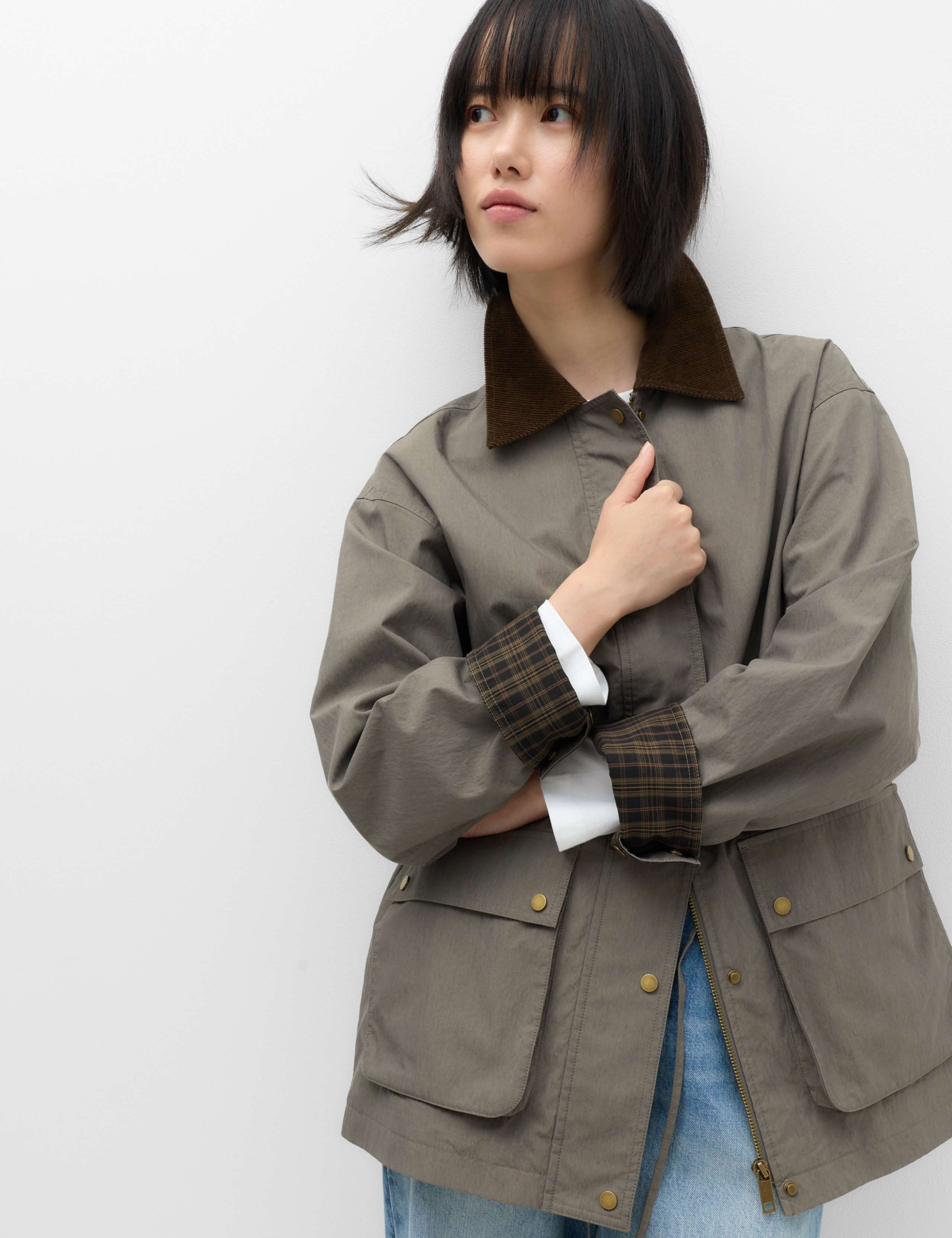 Cotton Rich Collared Barn Jacket