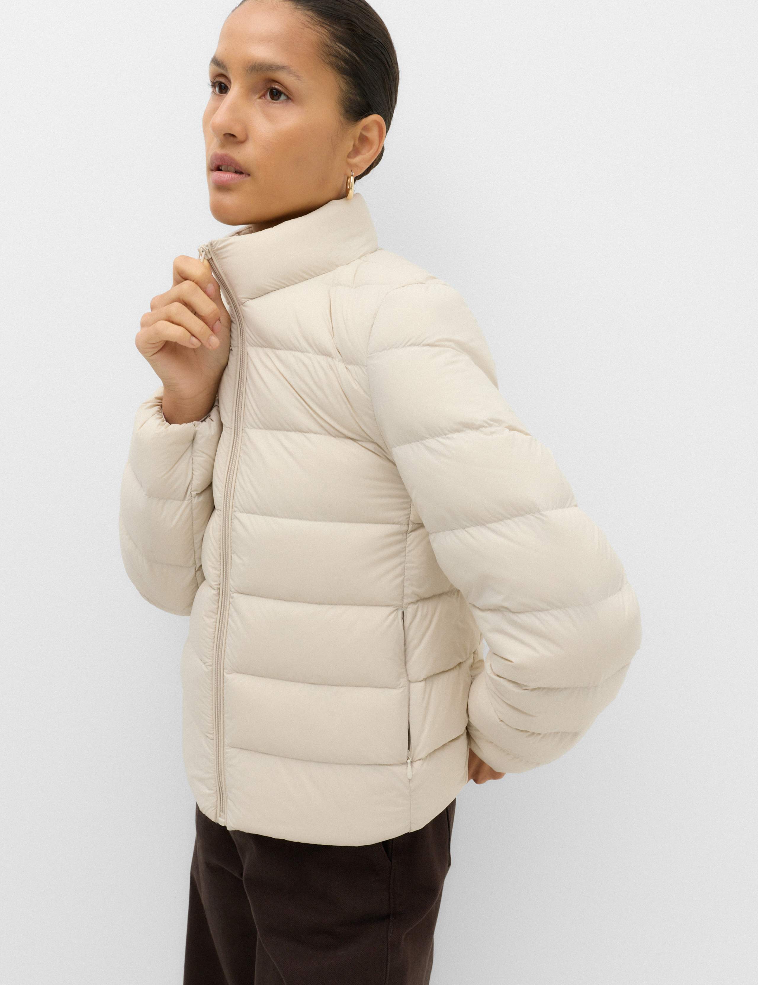 Feather & Down Padded Puffer Jacket