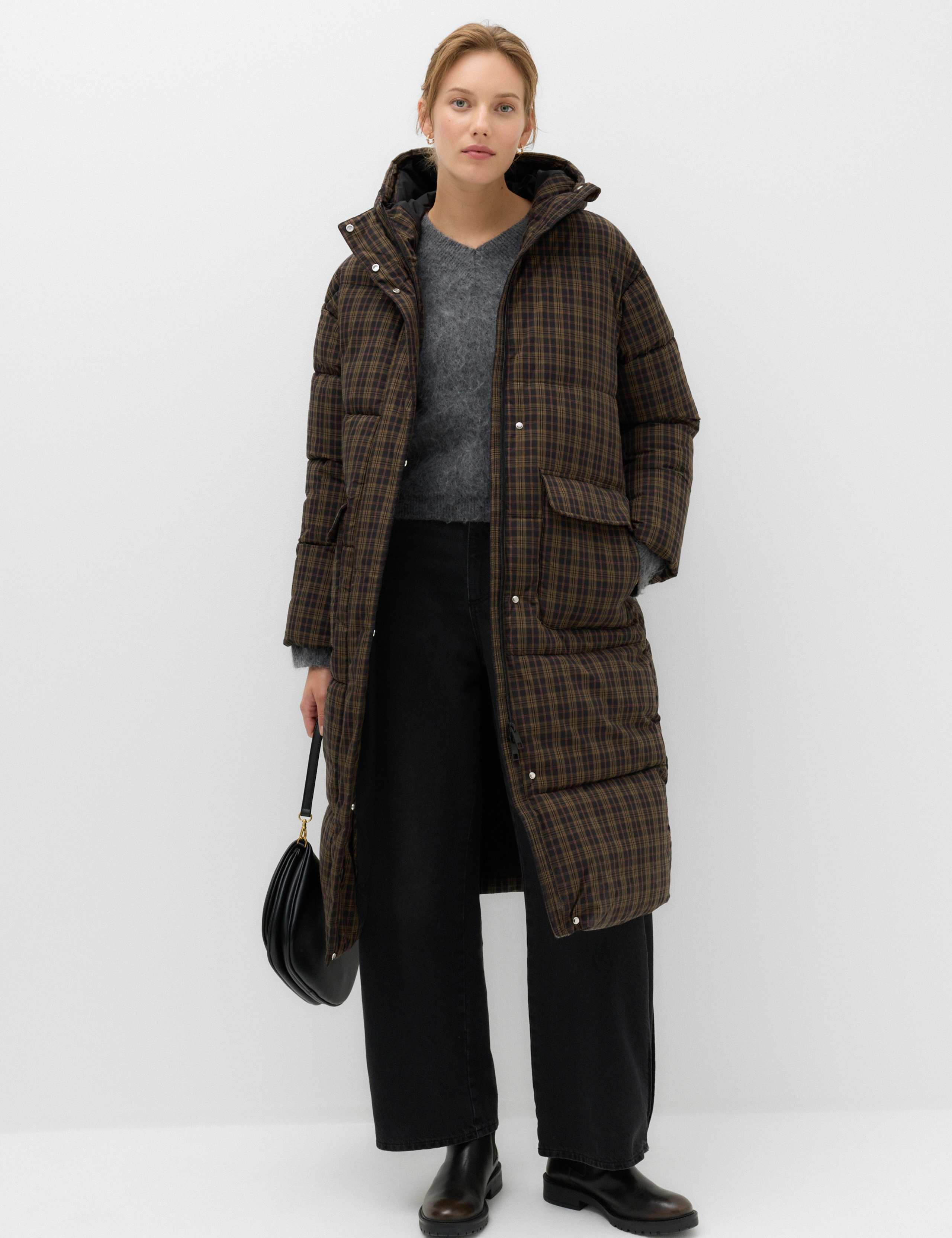 Thermowarmth Padded Hooded Longline Puffer Coat