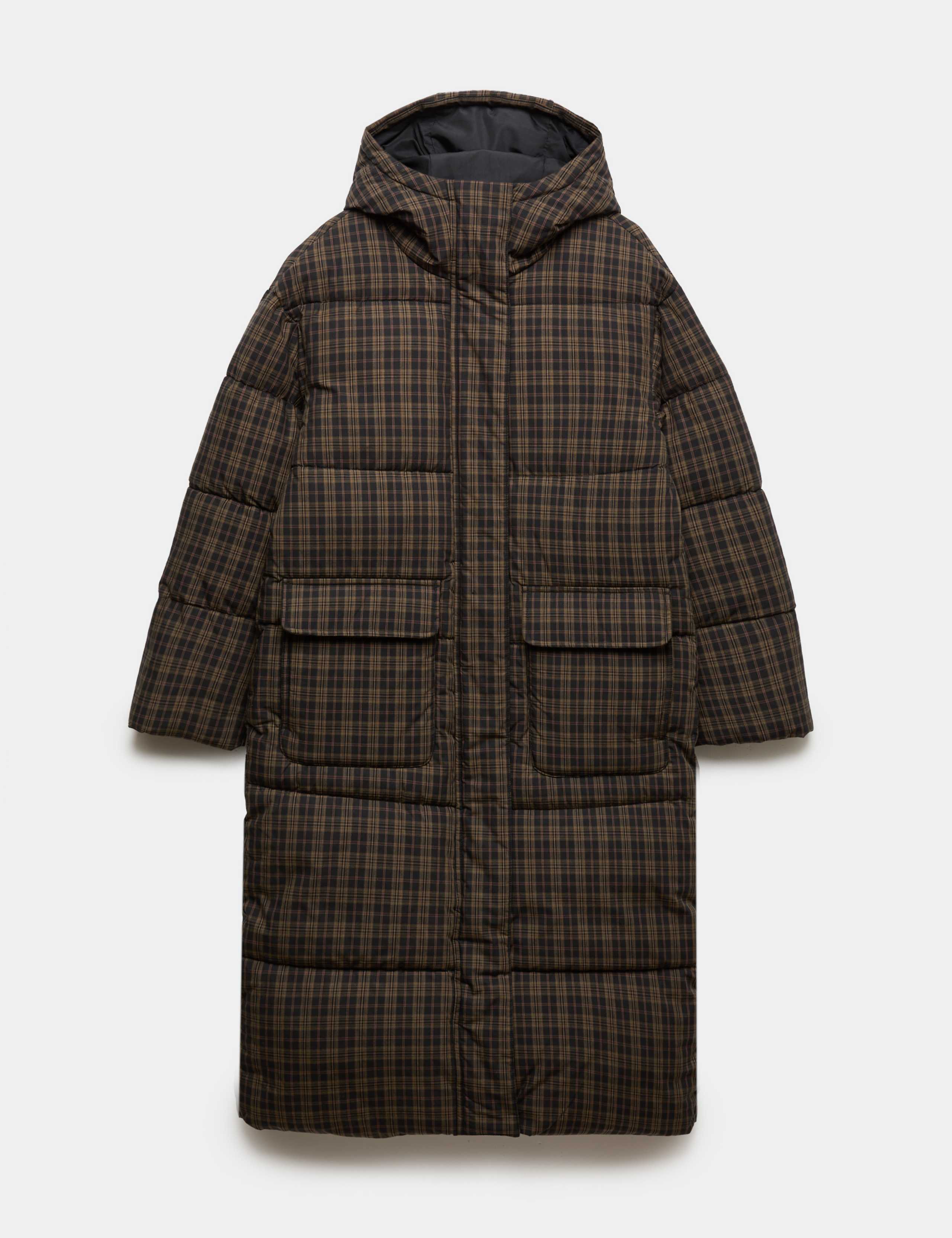 Thermowarmth Padded Hooded Longline Puffer Coat