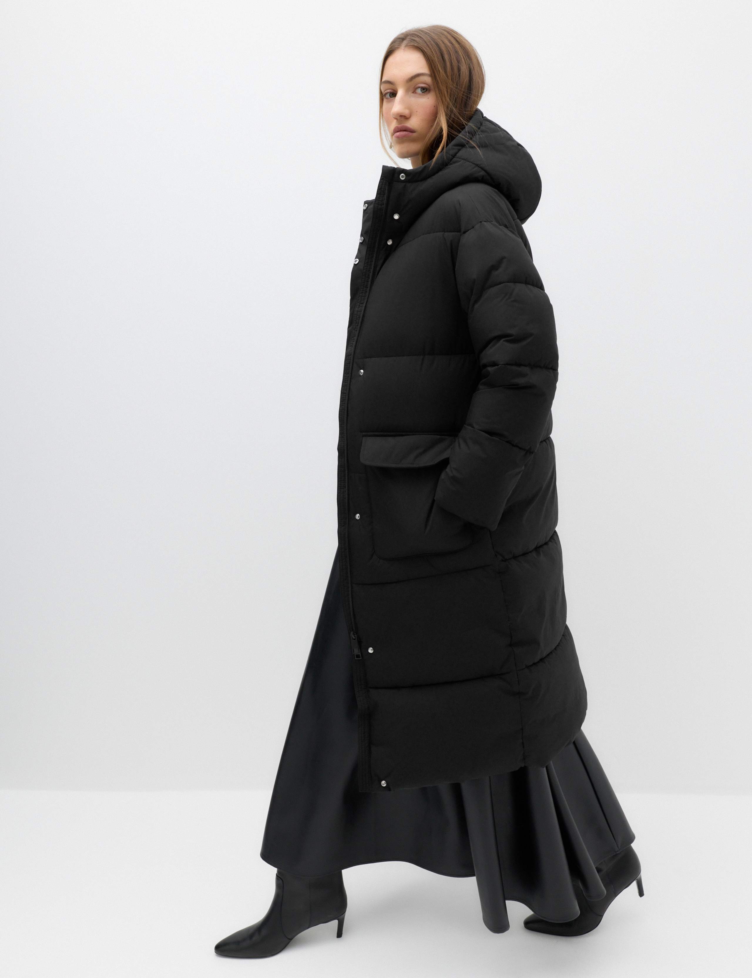 Thermowarmth Padded Hooded Longline Puffer Coat