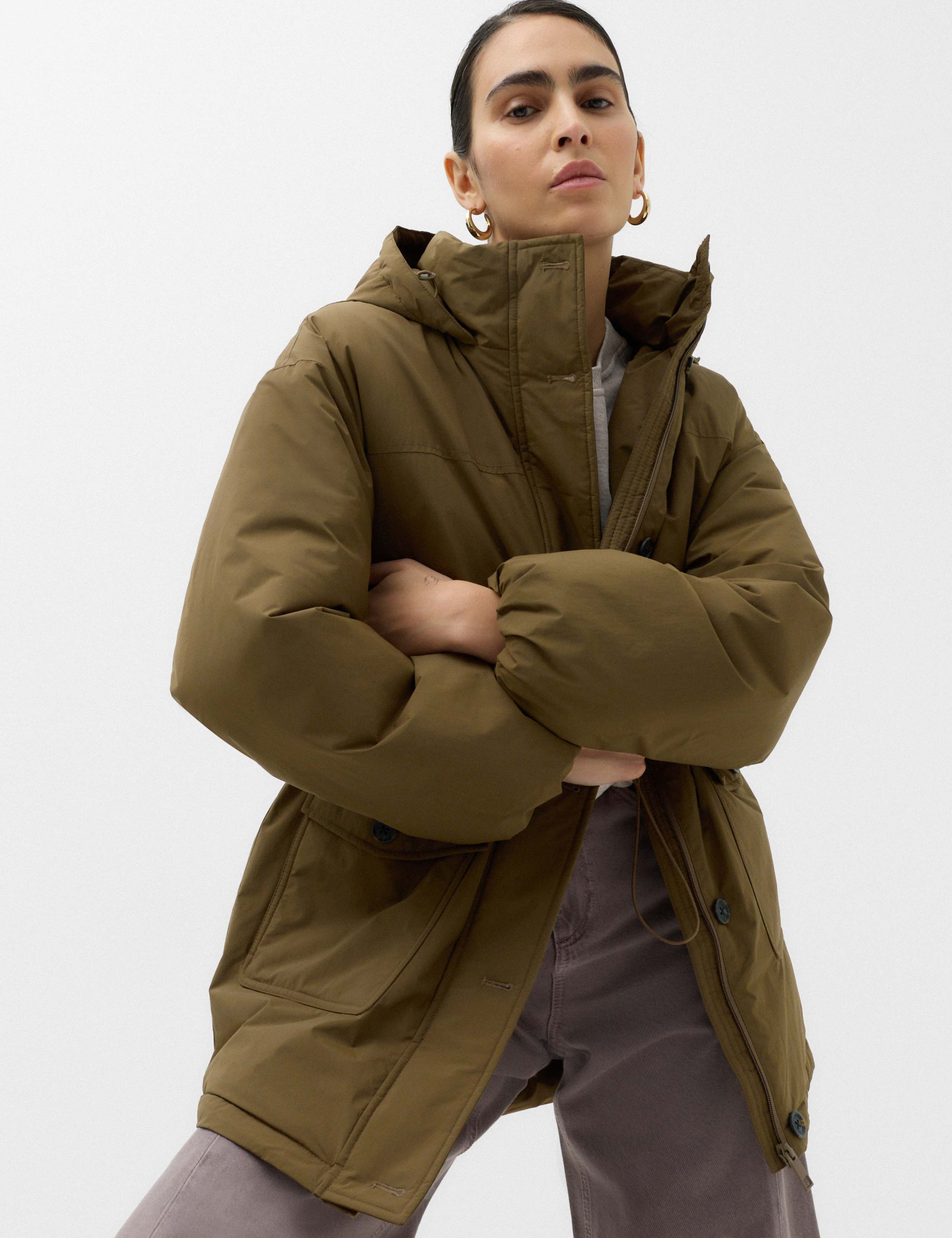 Thermowarmth Padded Hooded Coat