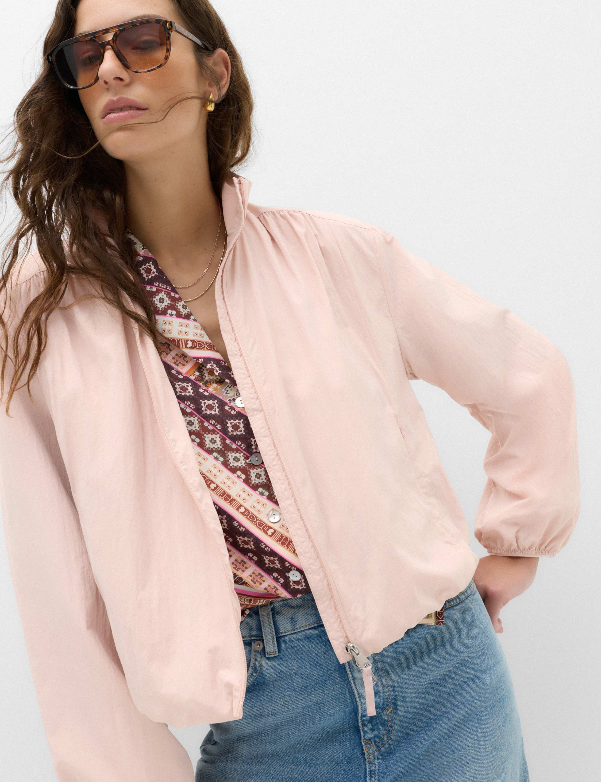 Stormwear™ Lightweight Funnel Neck Gathered Jacket