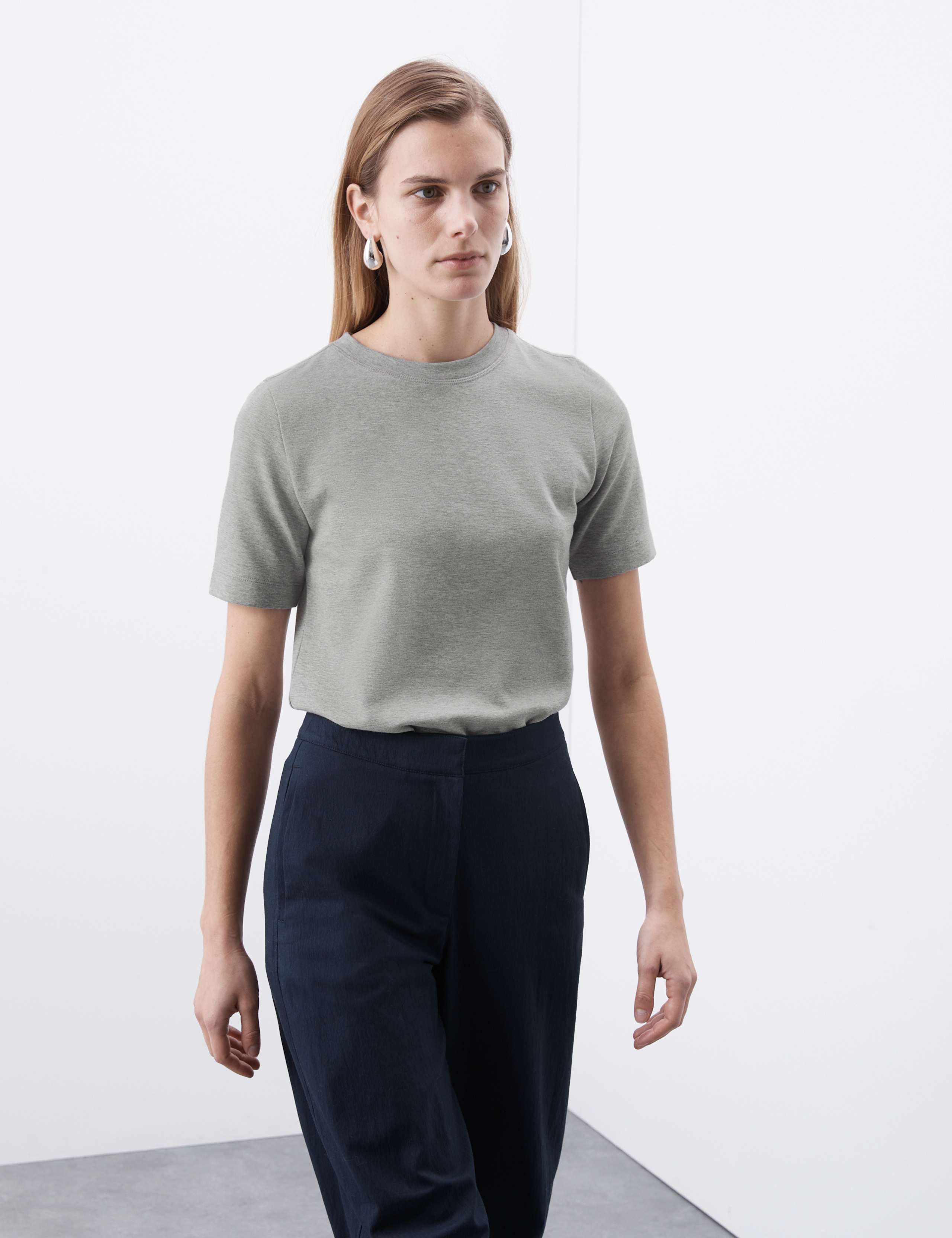 Cotton Rich Crew Neck T-Shirt
