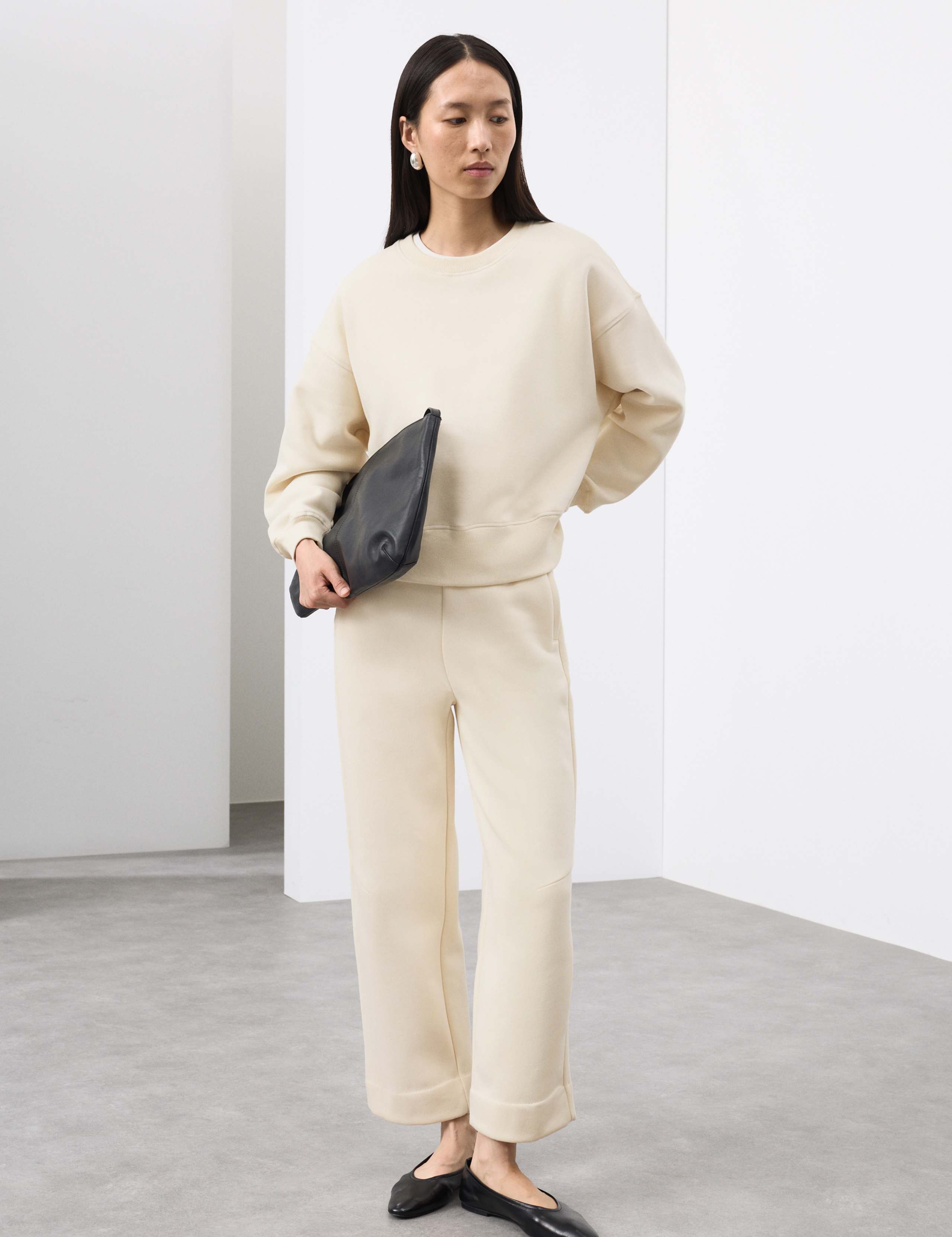 Cotton Rich Brushed Sweatshirt