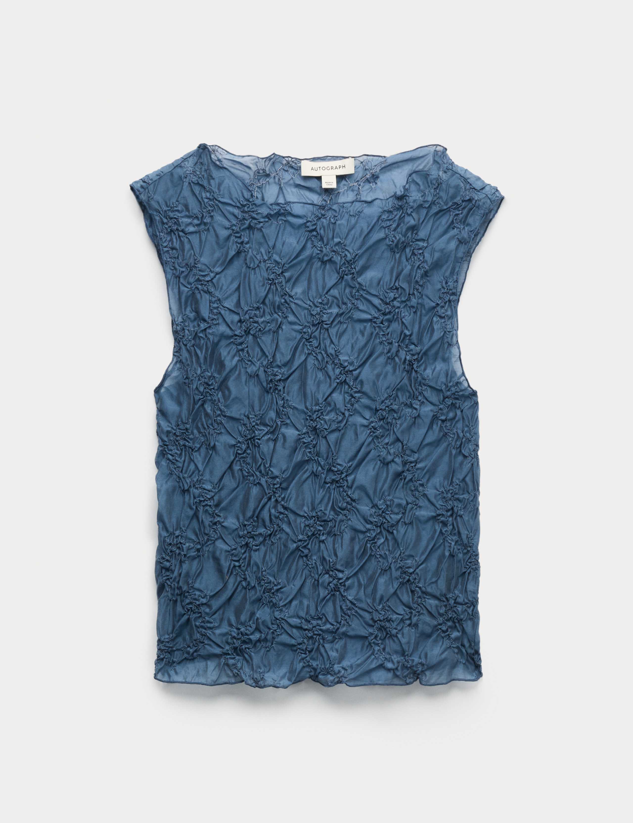Lyocell Rich Textured Vest Top