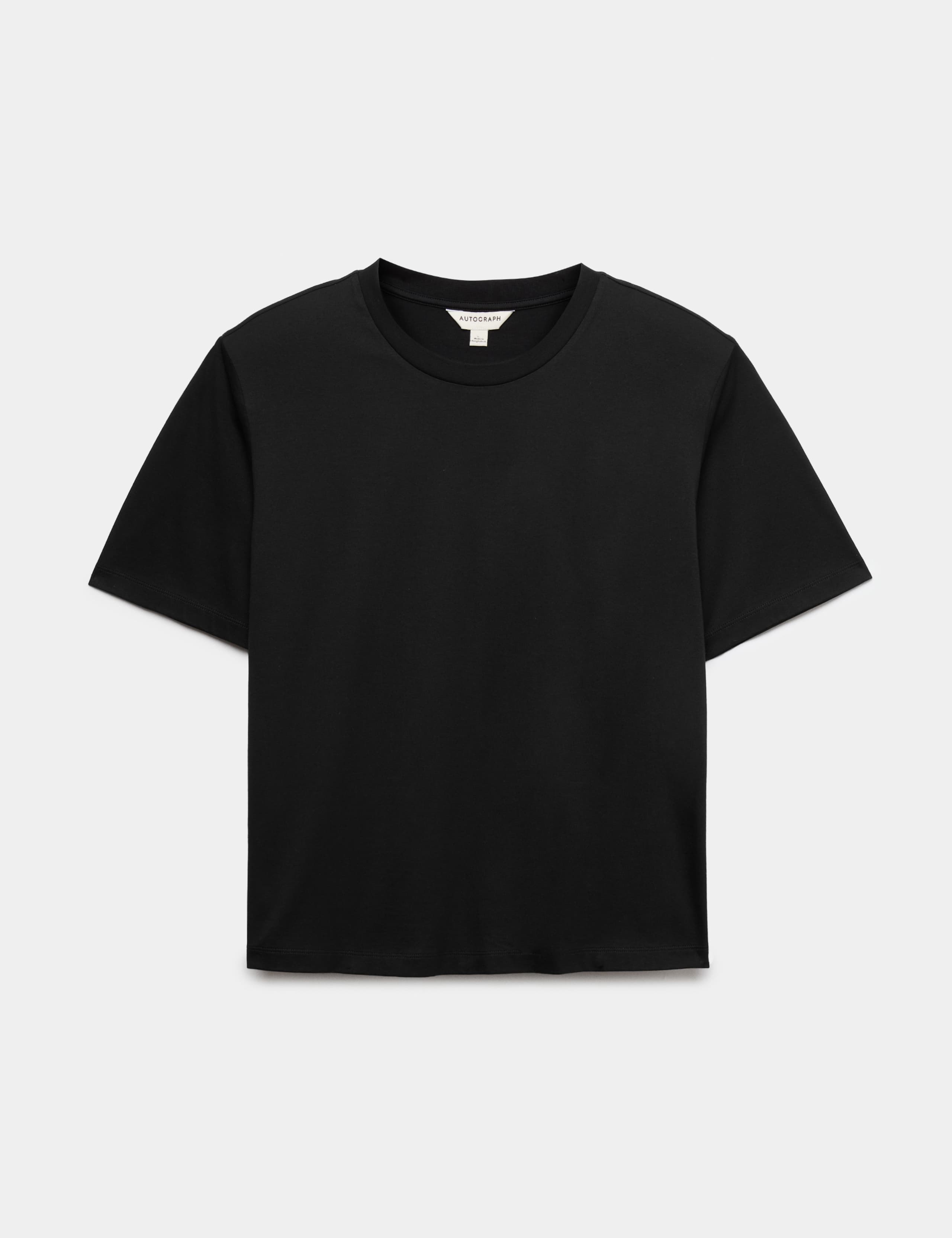 Pure Cotton Padded Shoulder T-Shirt