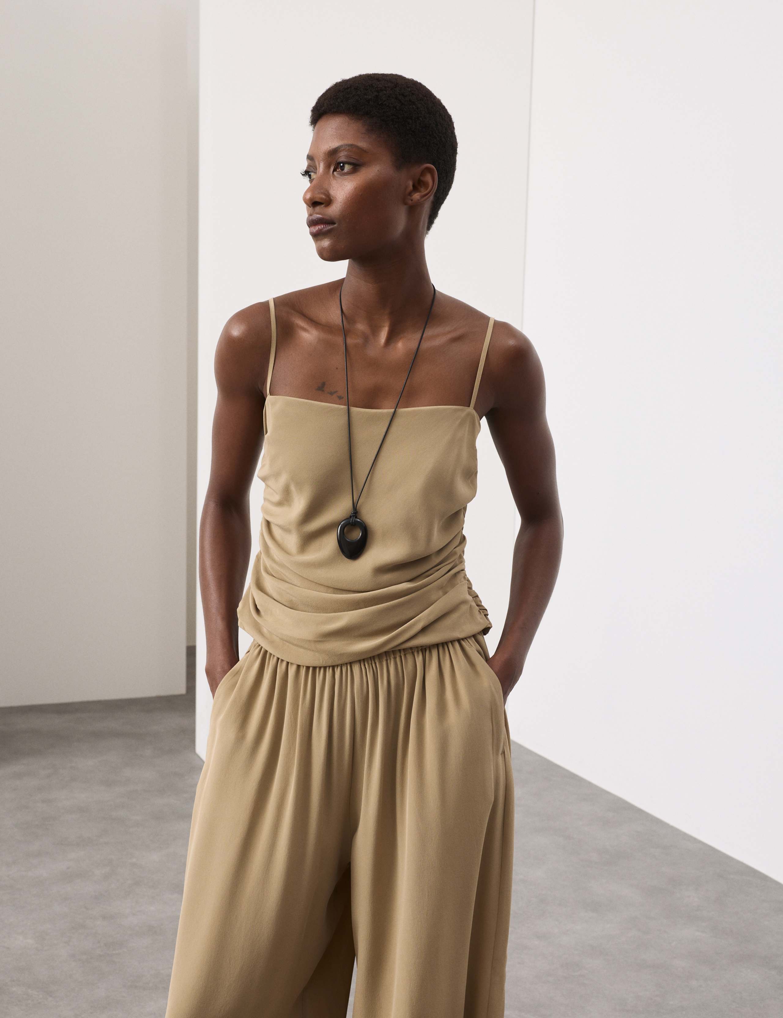 Pure Silk Balloon Cami Top