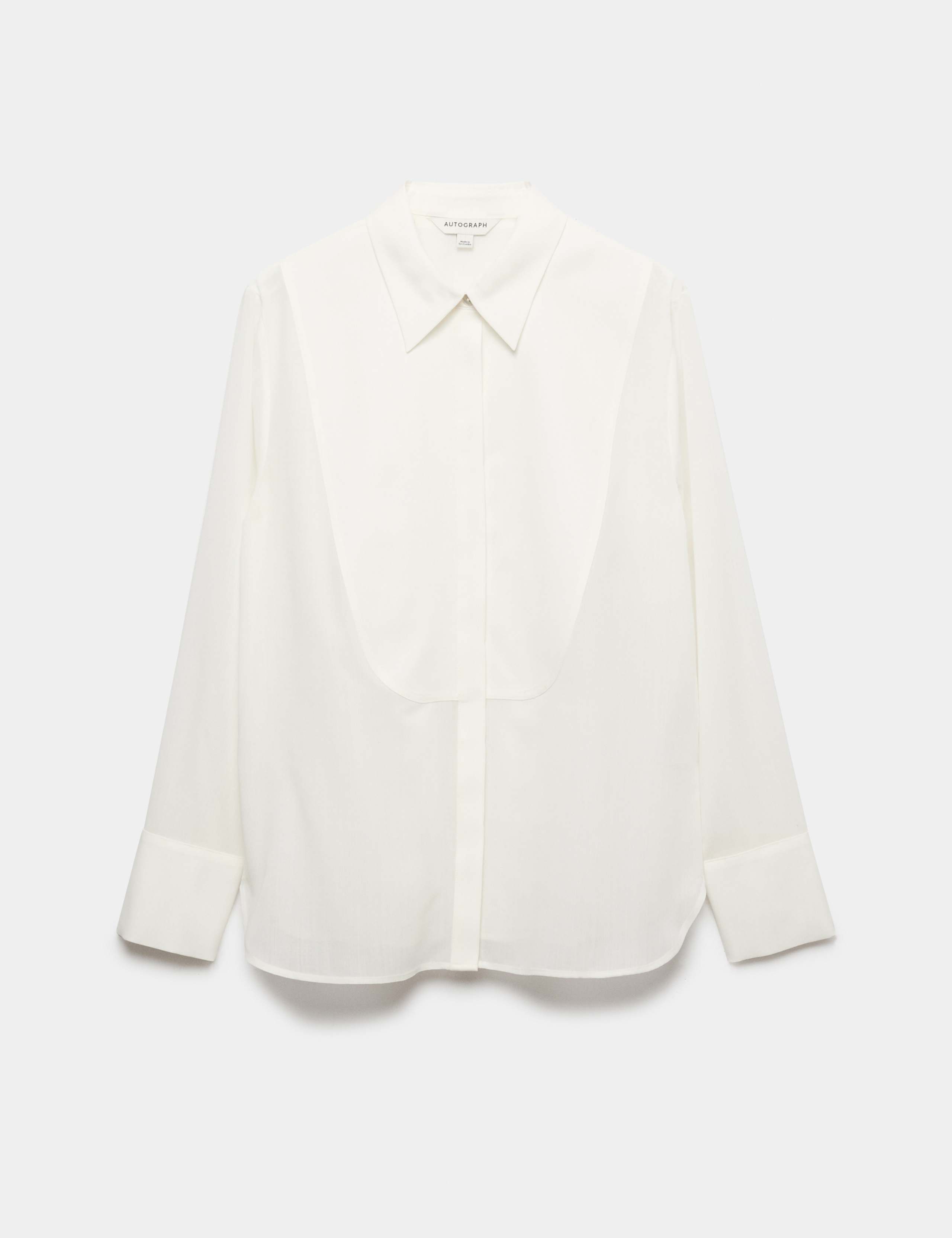 Wool Blend Collared Shirt