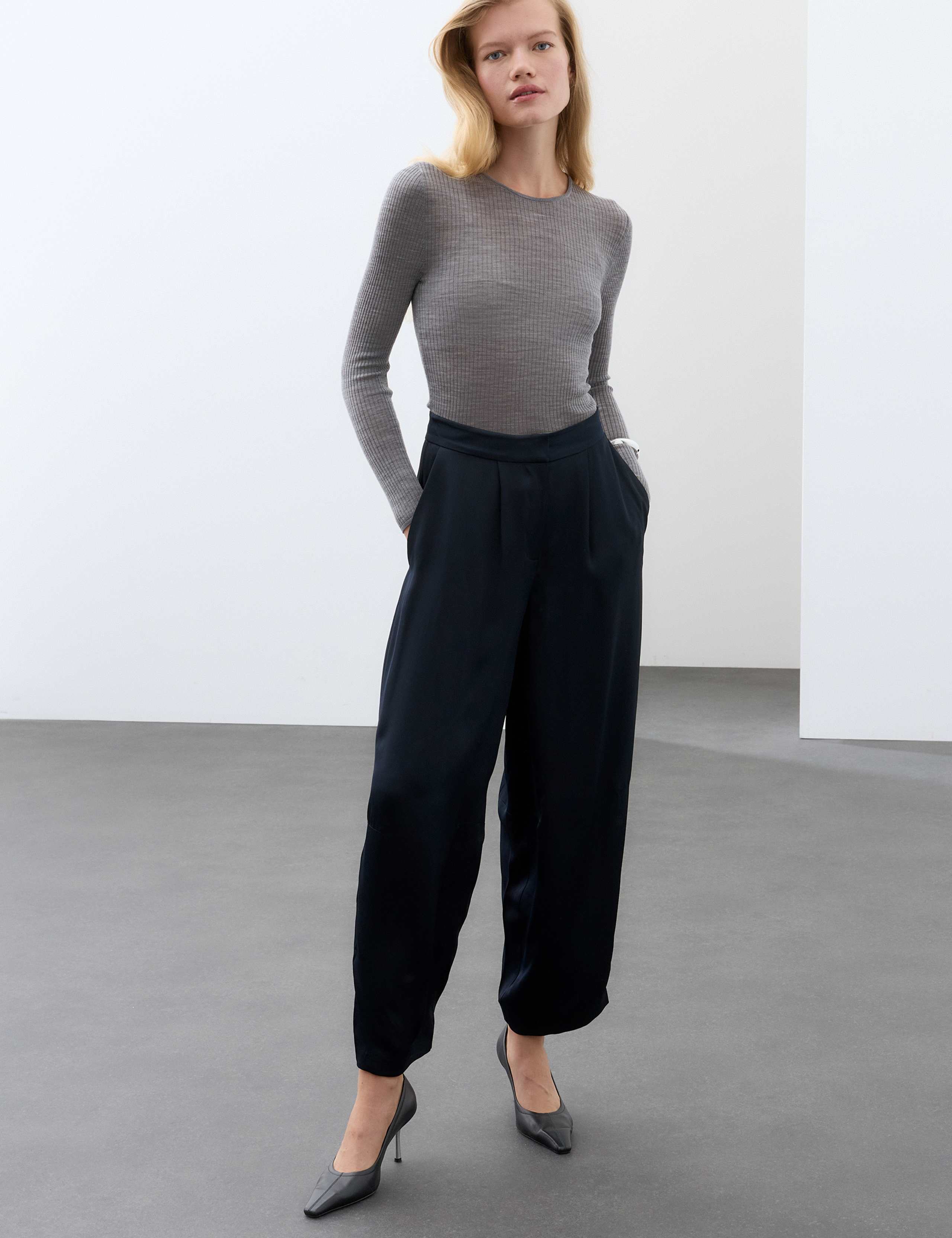 Satin Blouse & Trousers Set 6 of 6