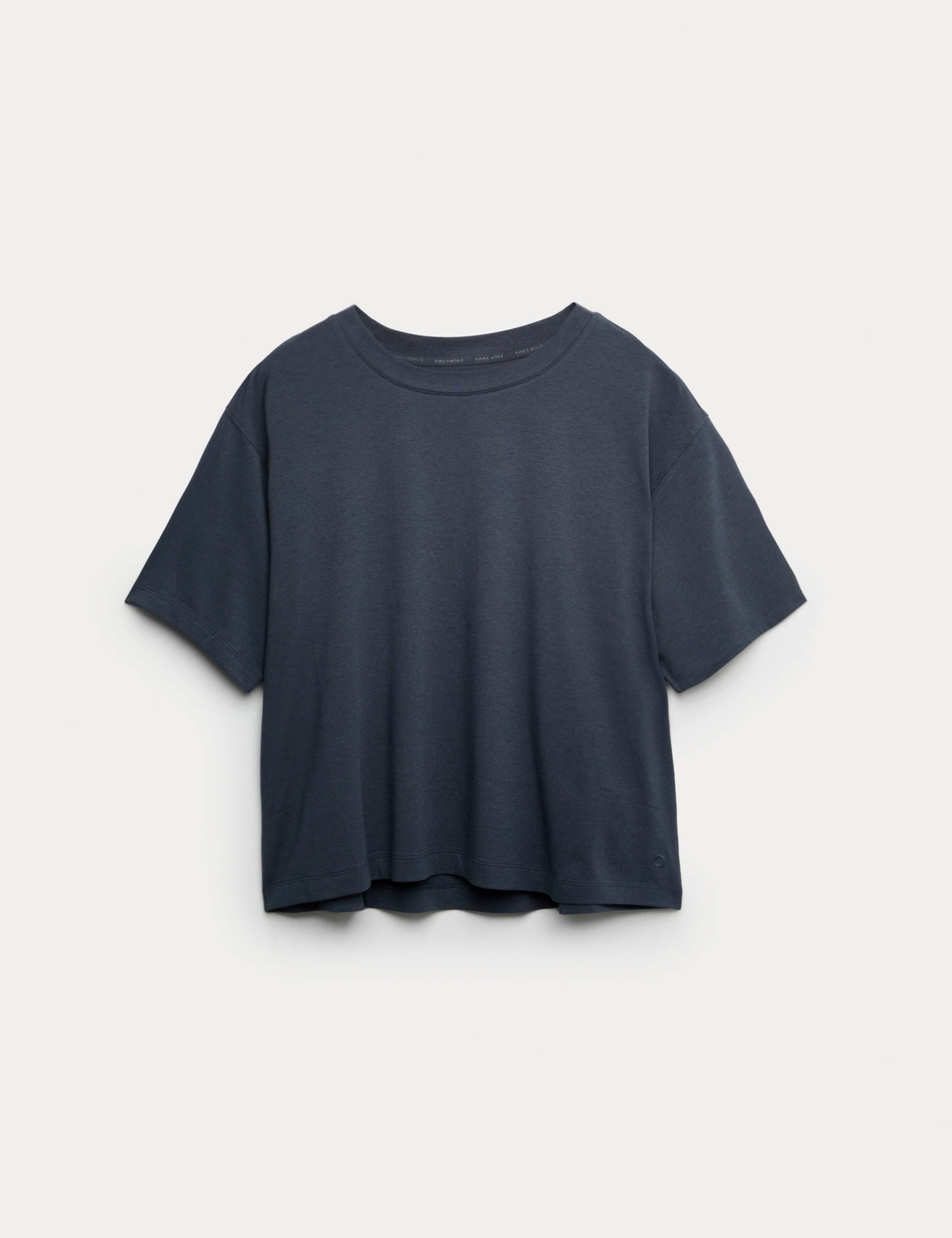 Modal Cotton Blend Lightweight Boxy T-shirt