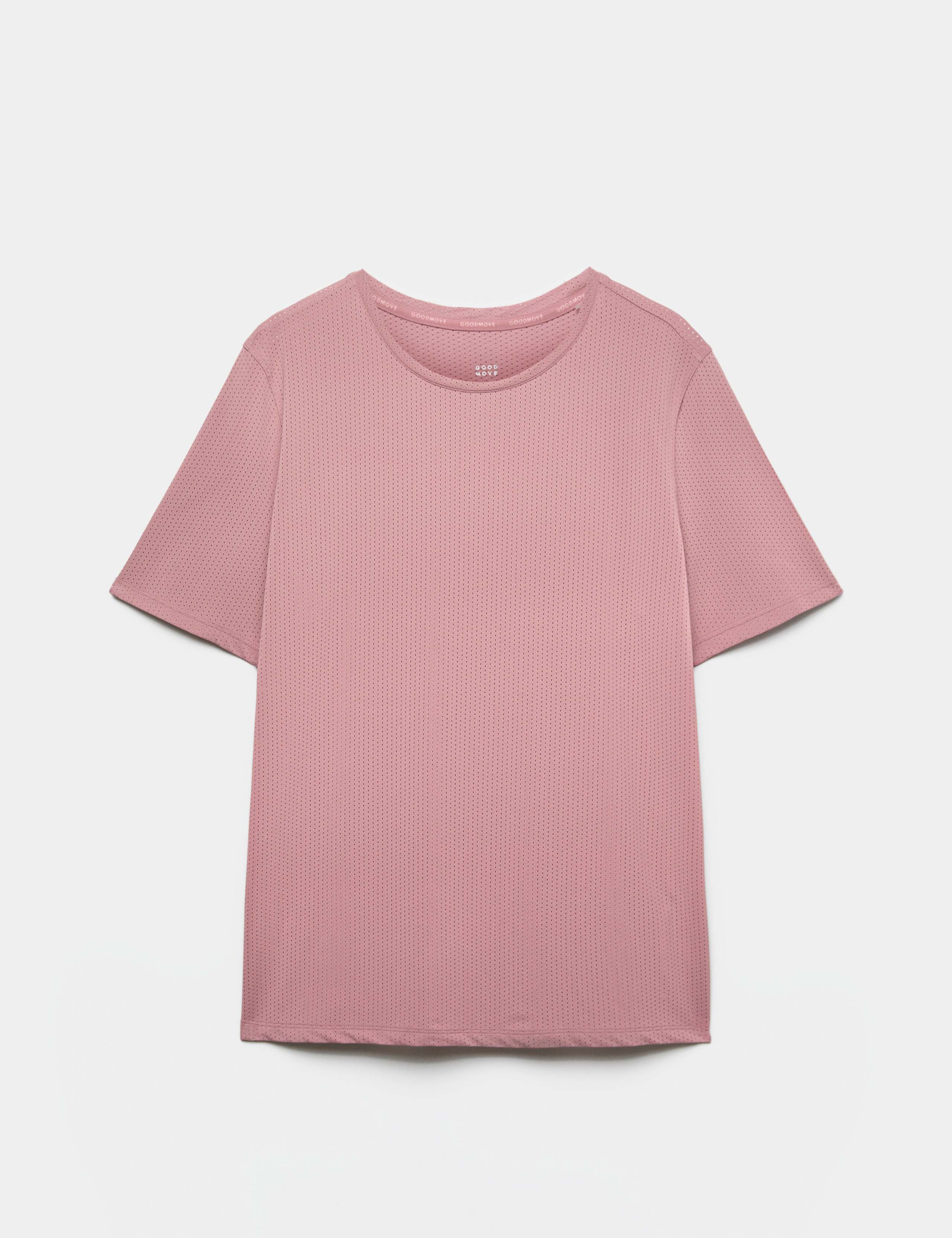 Round Neck Mesh Relaxed T-shirt