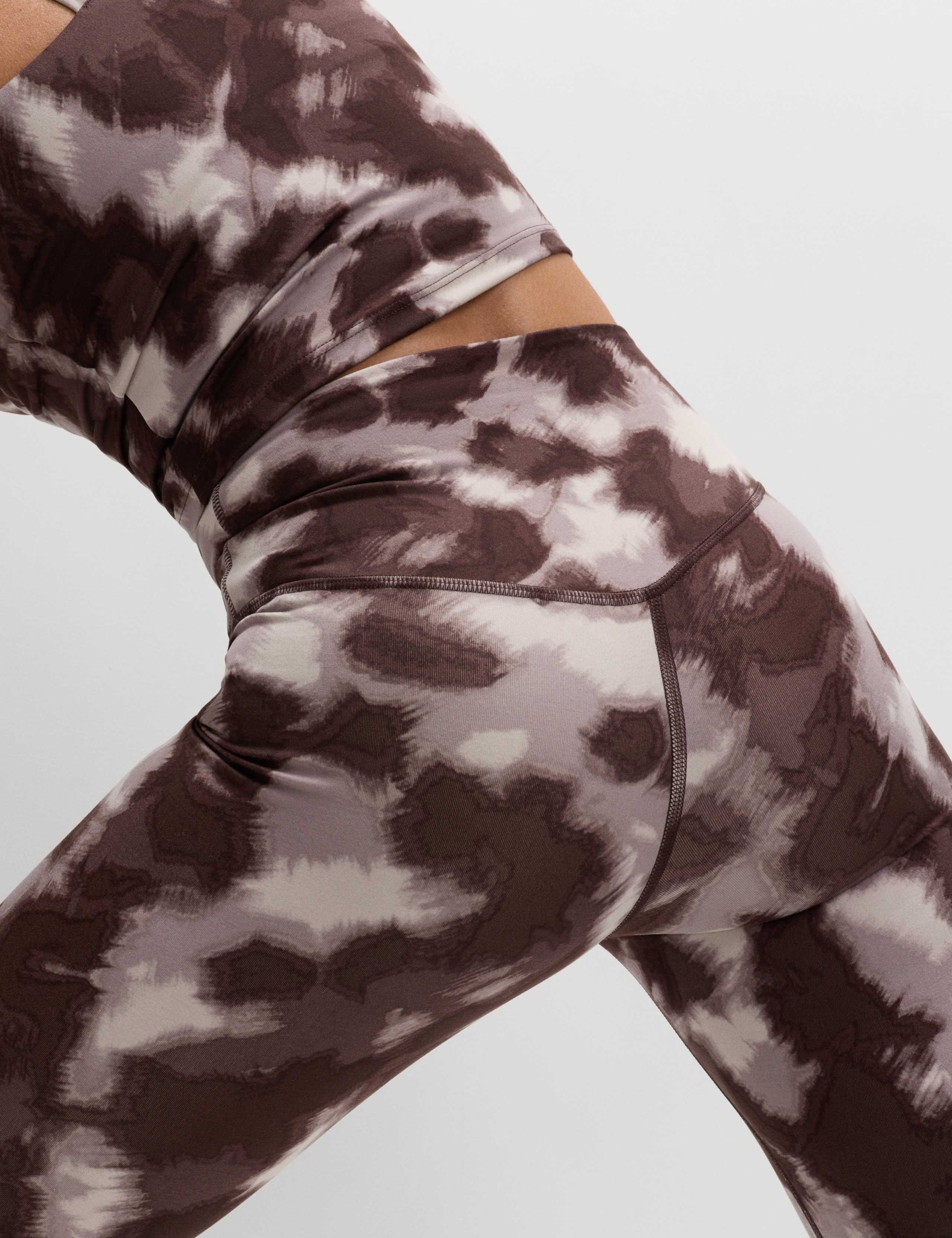 Go Balance Printed Wrap Waist Yoga Leggings