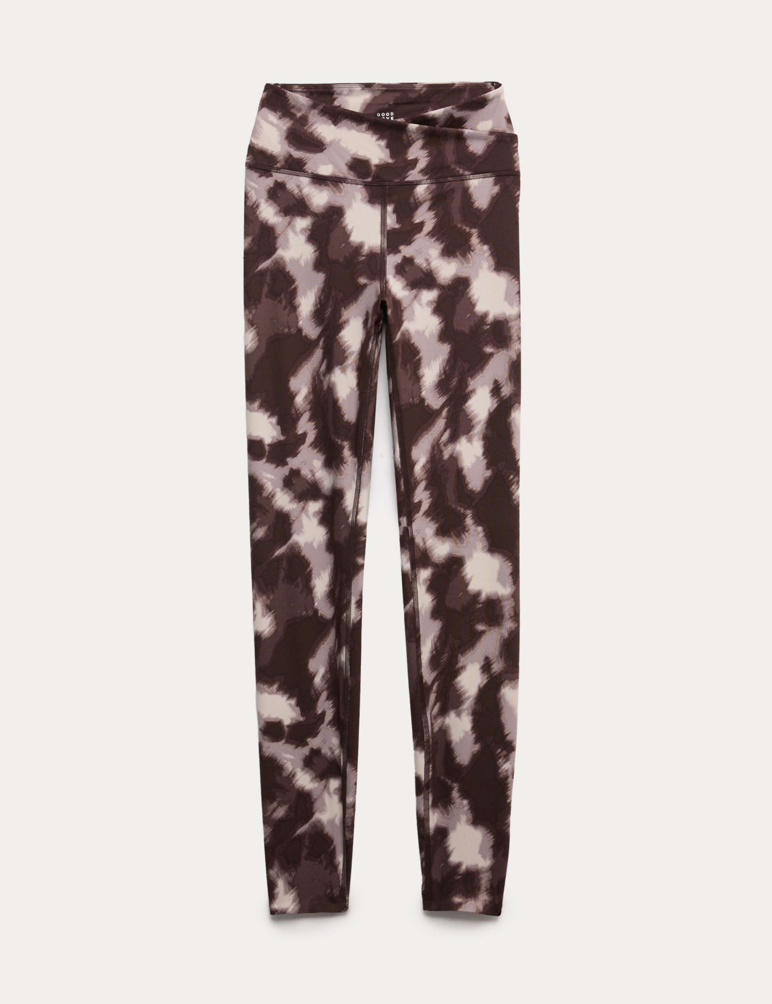 Go Balance Printed Wrap Waist Yoga Leggings