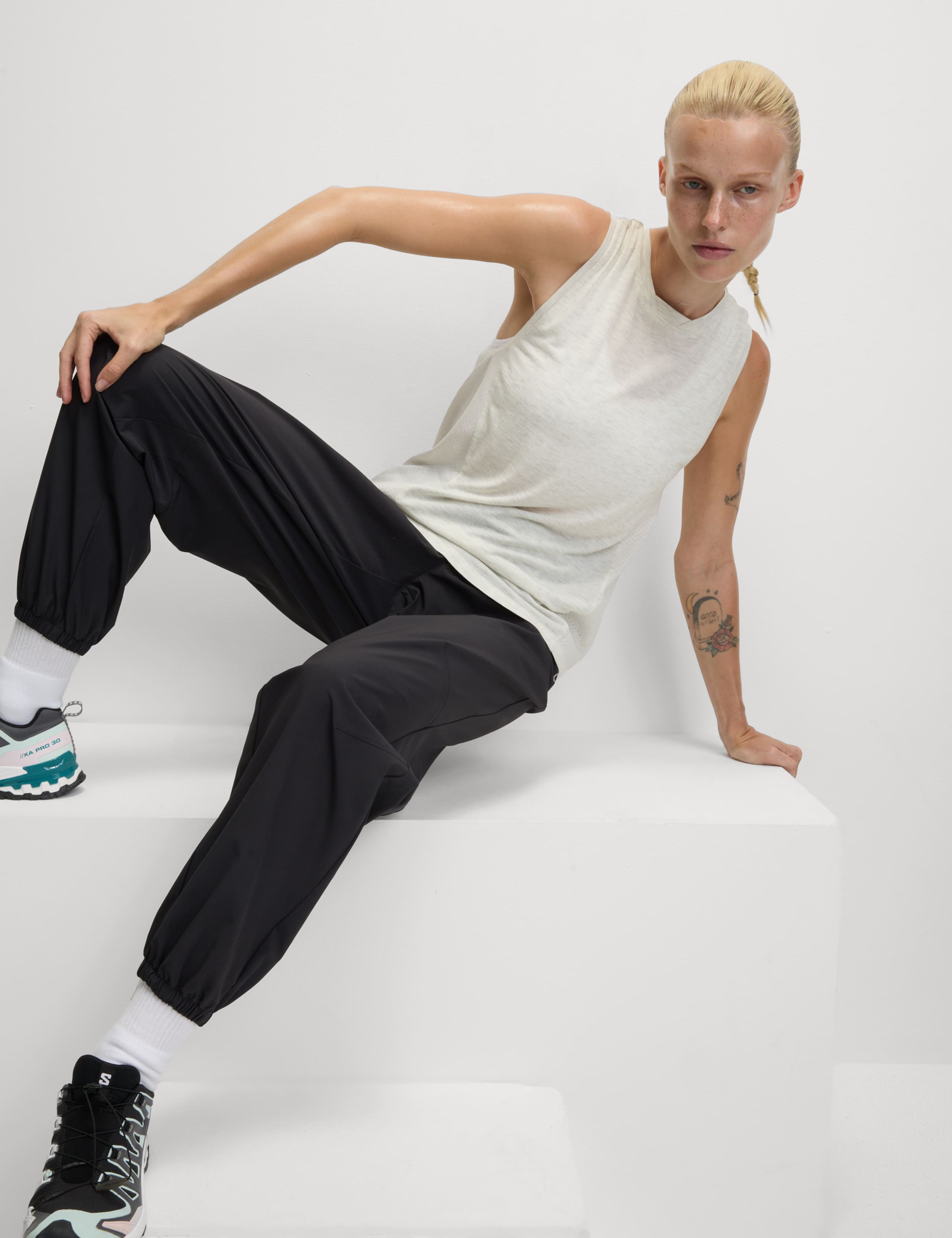 Crew Neck Relaxed Walking Vest with Merino Wool