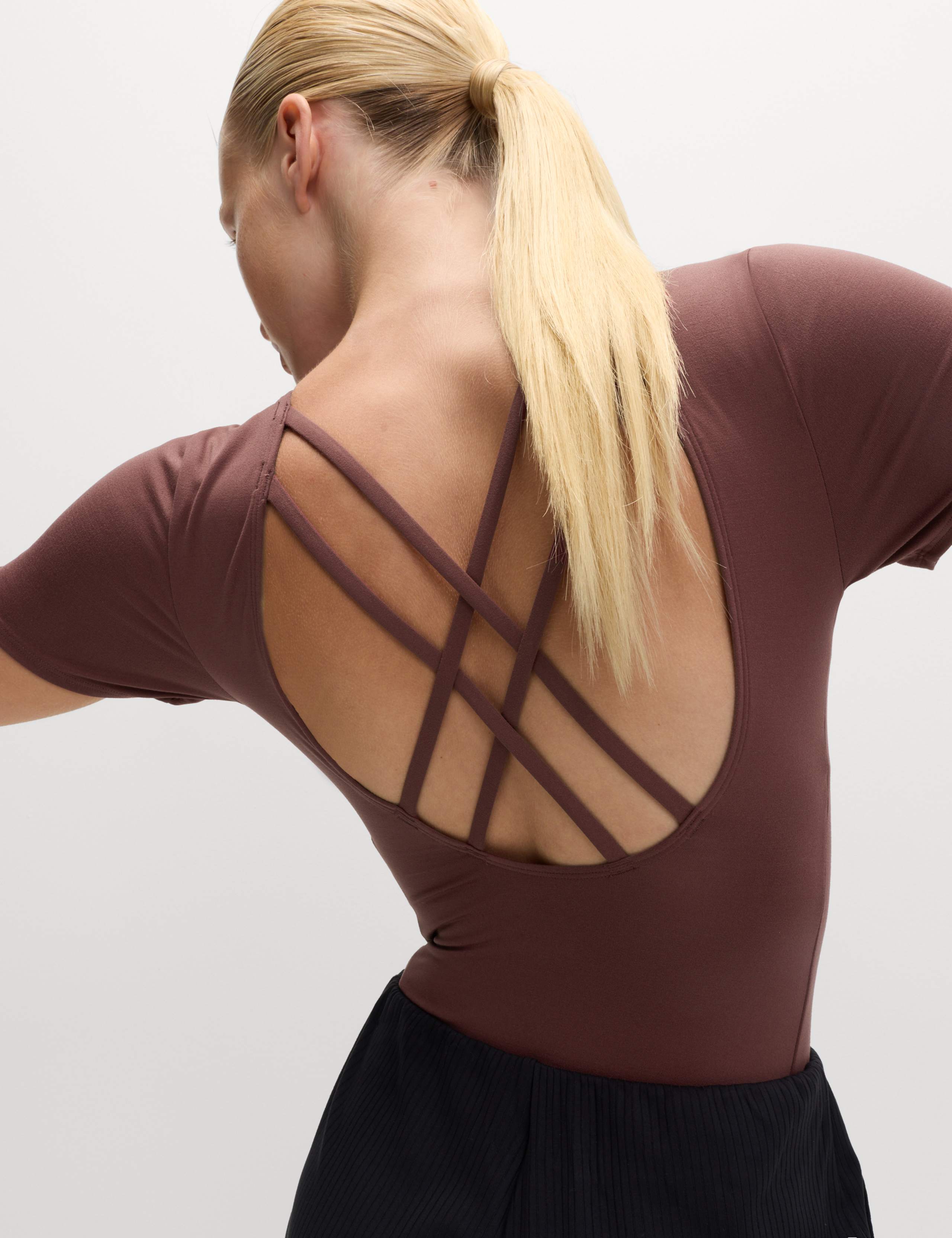 Go Balance Strappy Back Fitted Bodysuit
