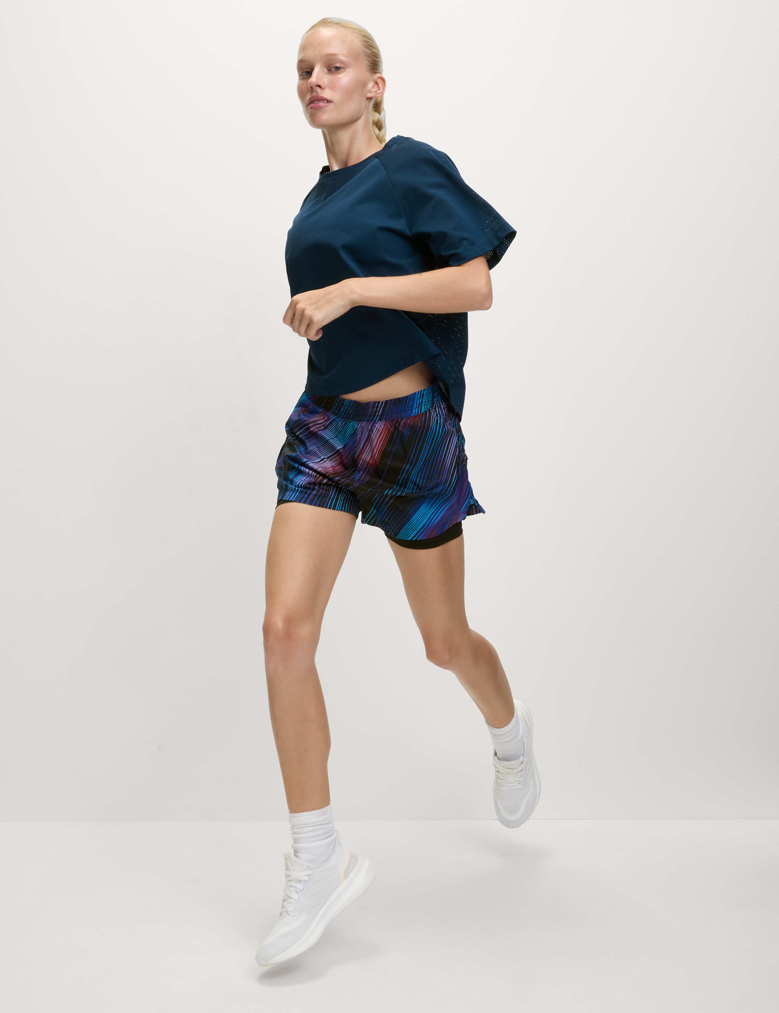 Textured Lightweight Crew Neck Boxy T-Shirt