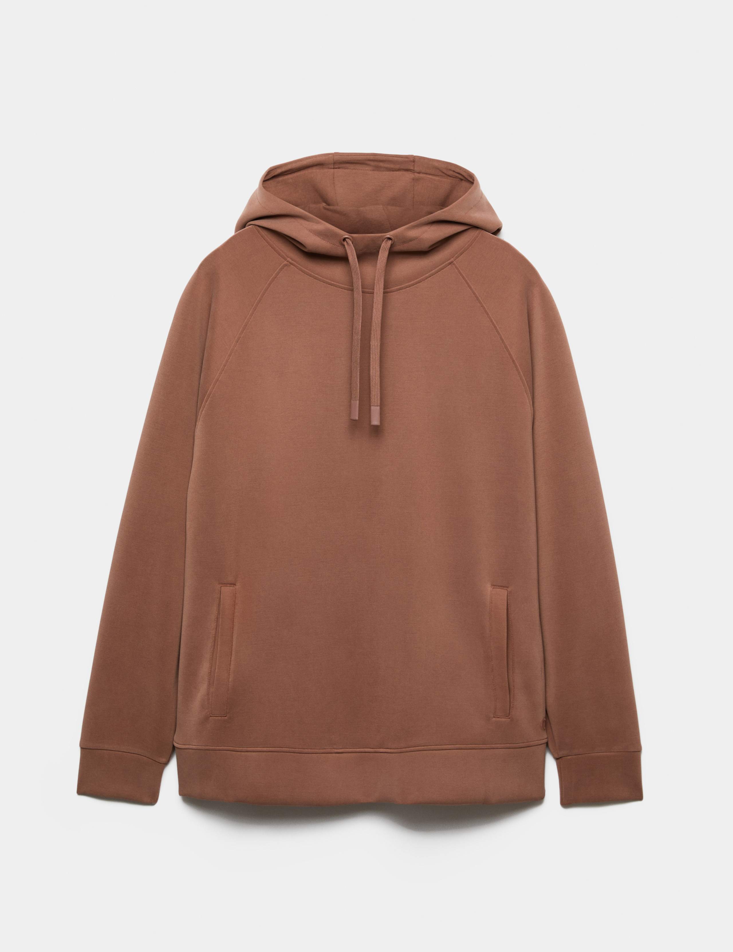 Modal Blend Sandwash Supersoft Longline Hoodie