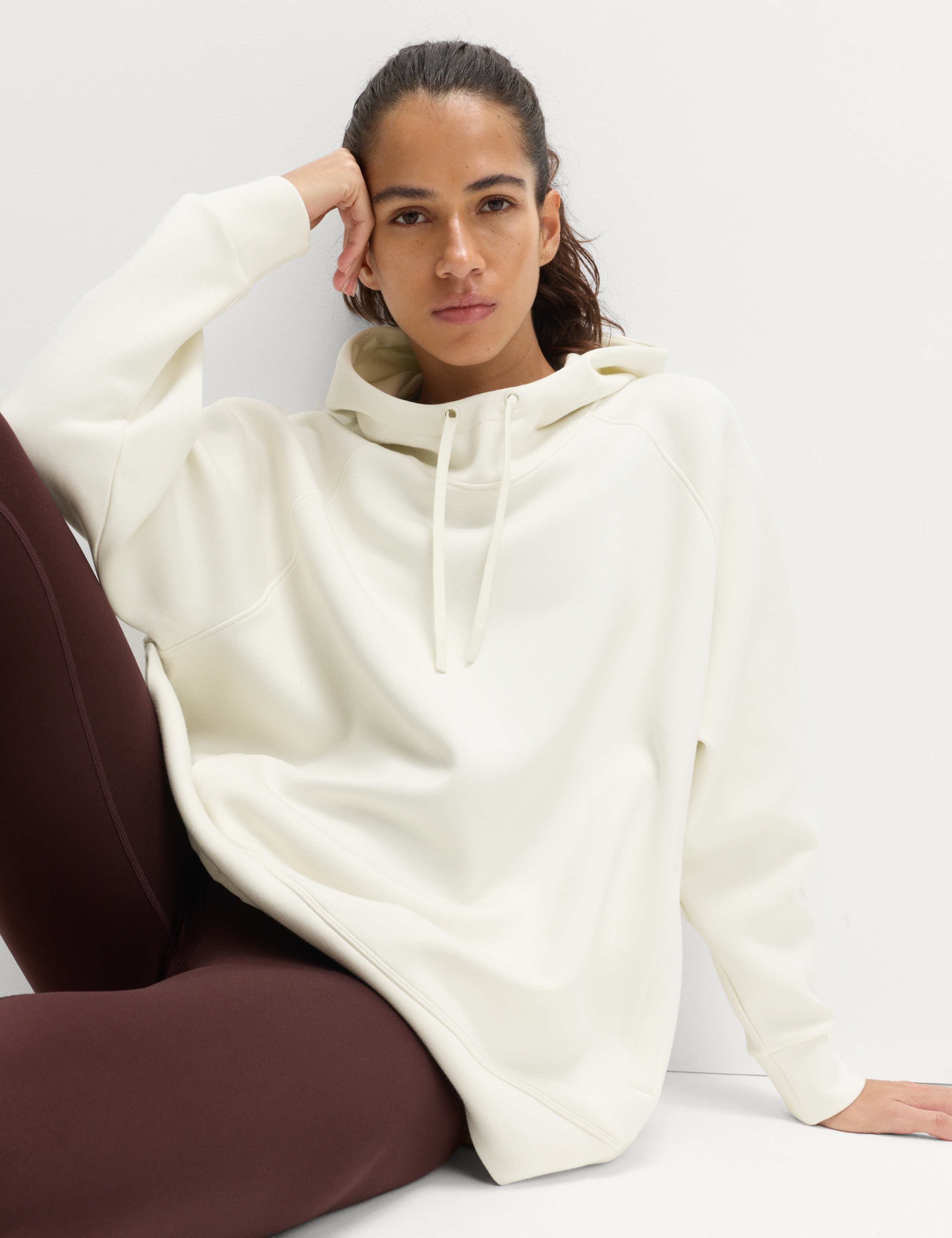 Relaxed Yoga Longline Hoodie