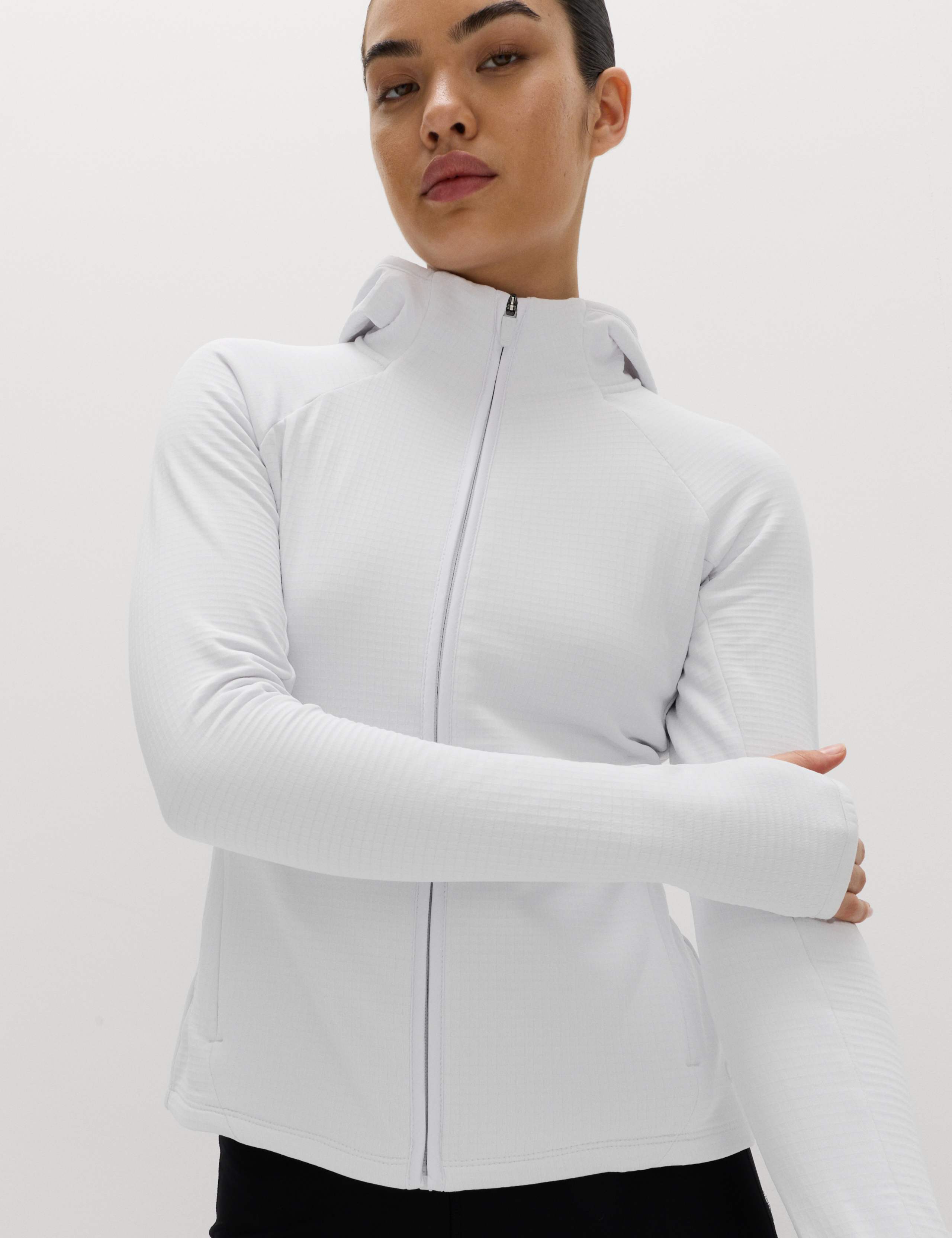 Ultra Heat™ Brushed Zip Up Fitted Running Hoodie