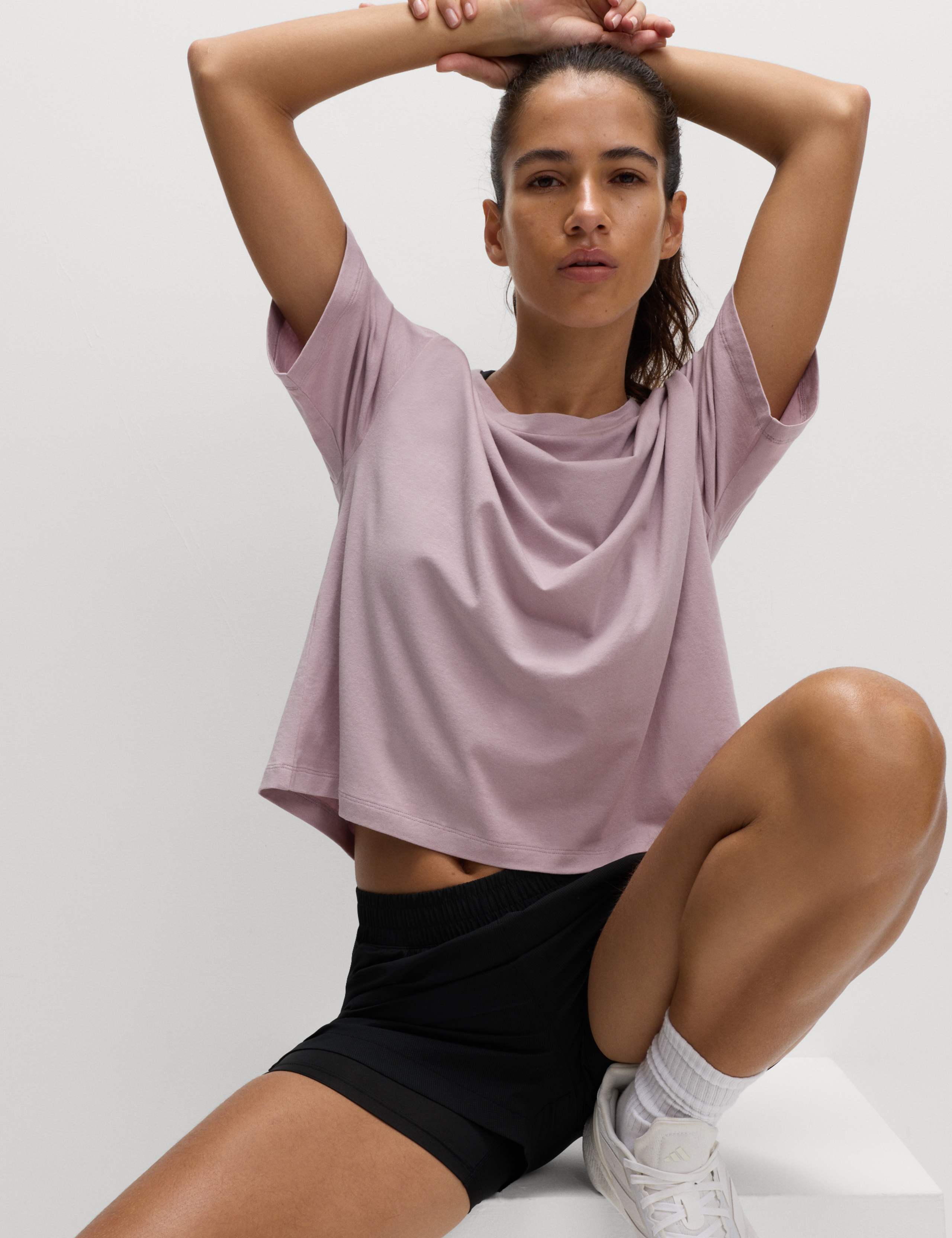Modal Blend Lightweight Boxy Cropped Top