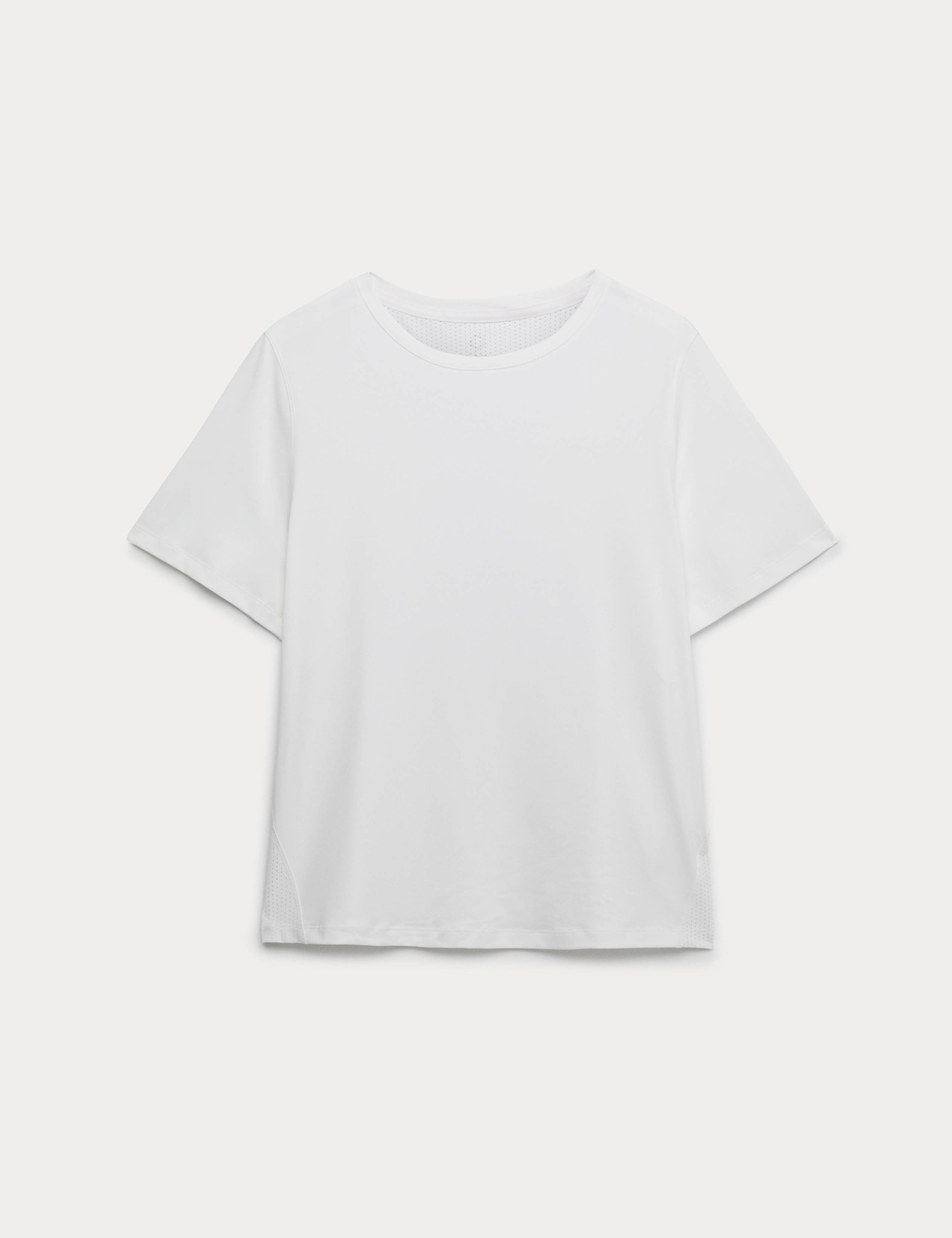 Crew Neck Mesh Panel Relaxed T-Shirt