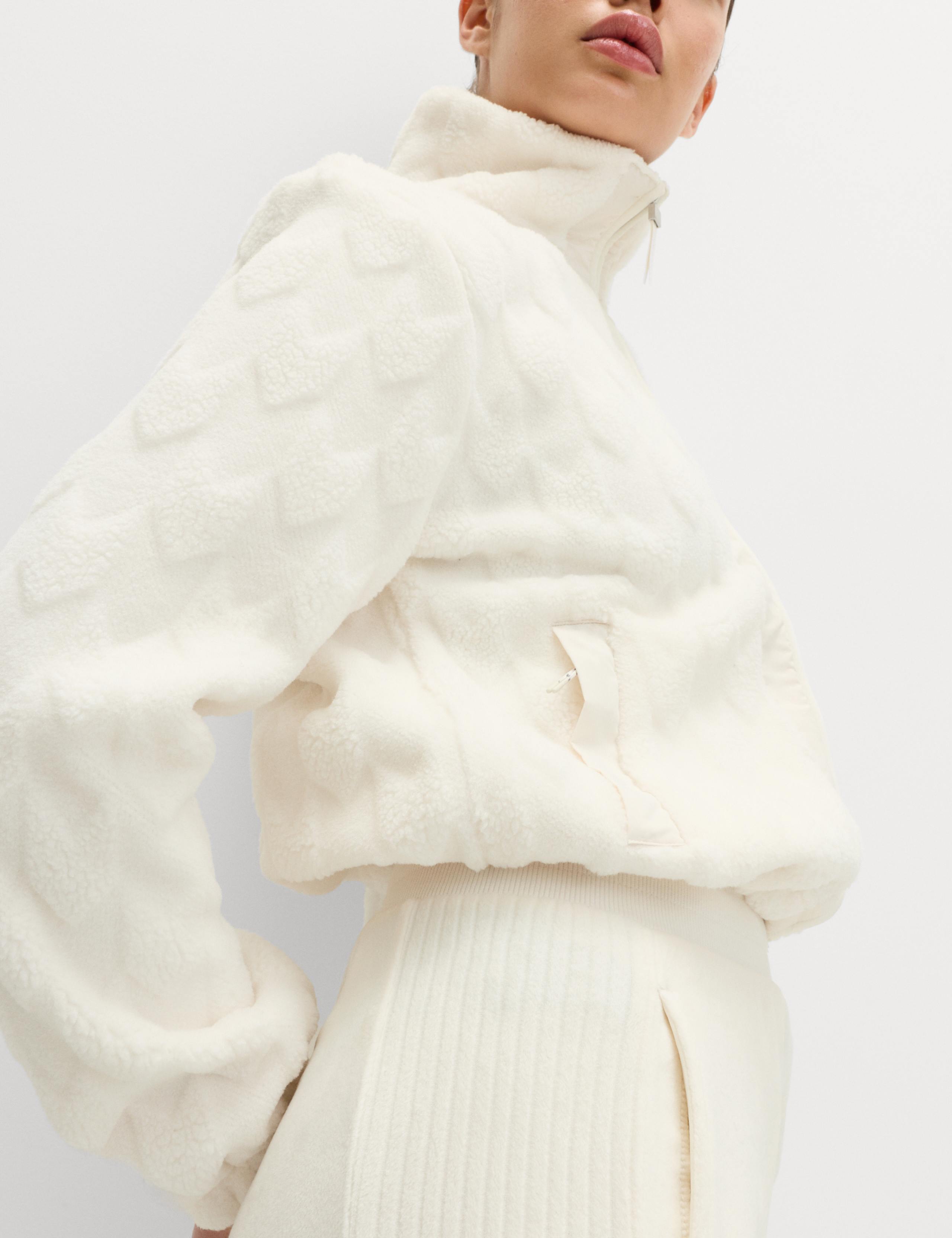 Borg Funnel Neck Fleece Jacket