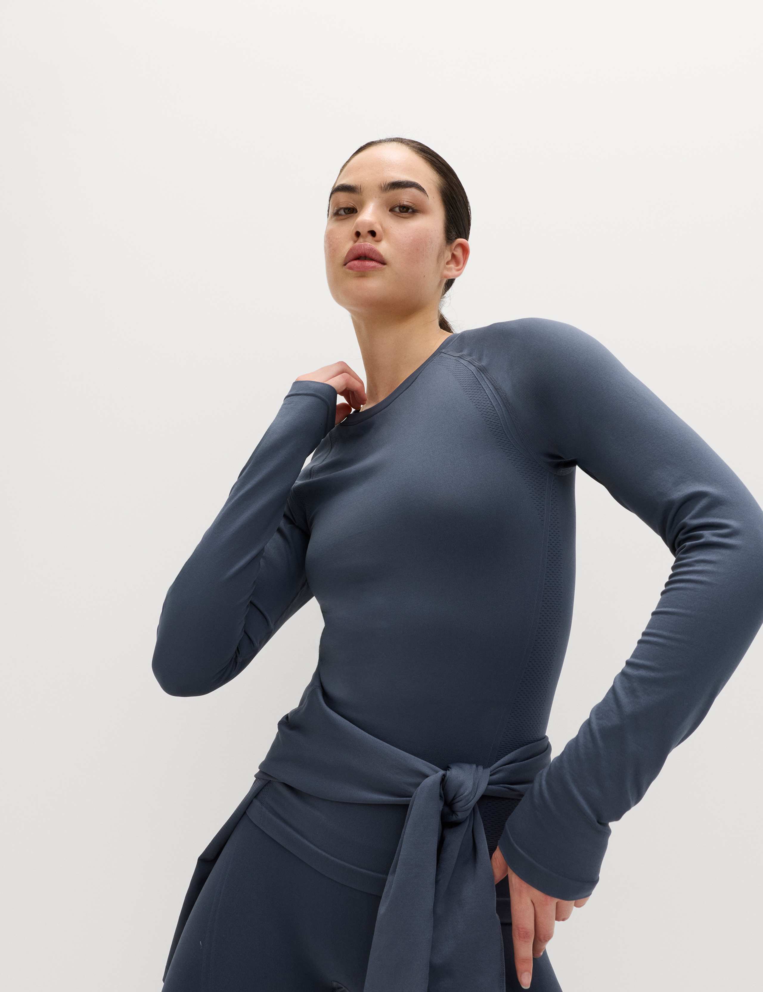 Jacquard Crew Neck Top