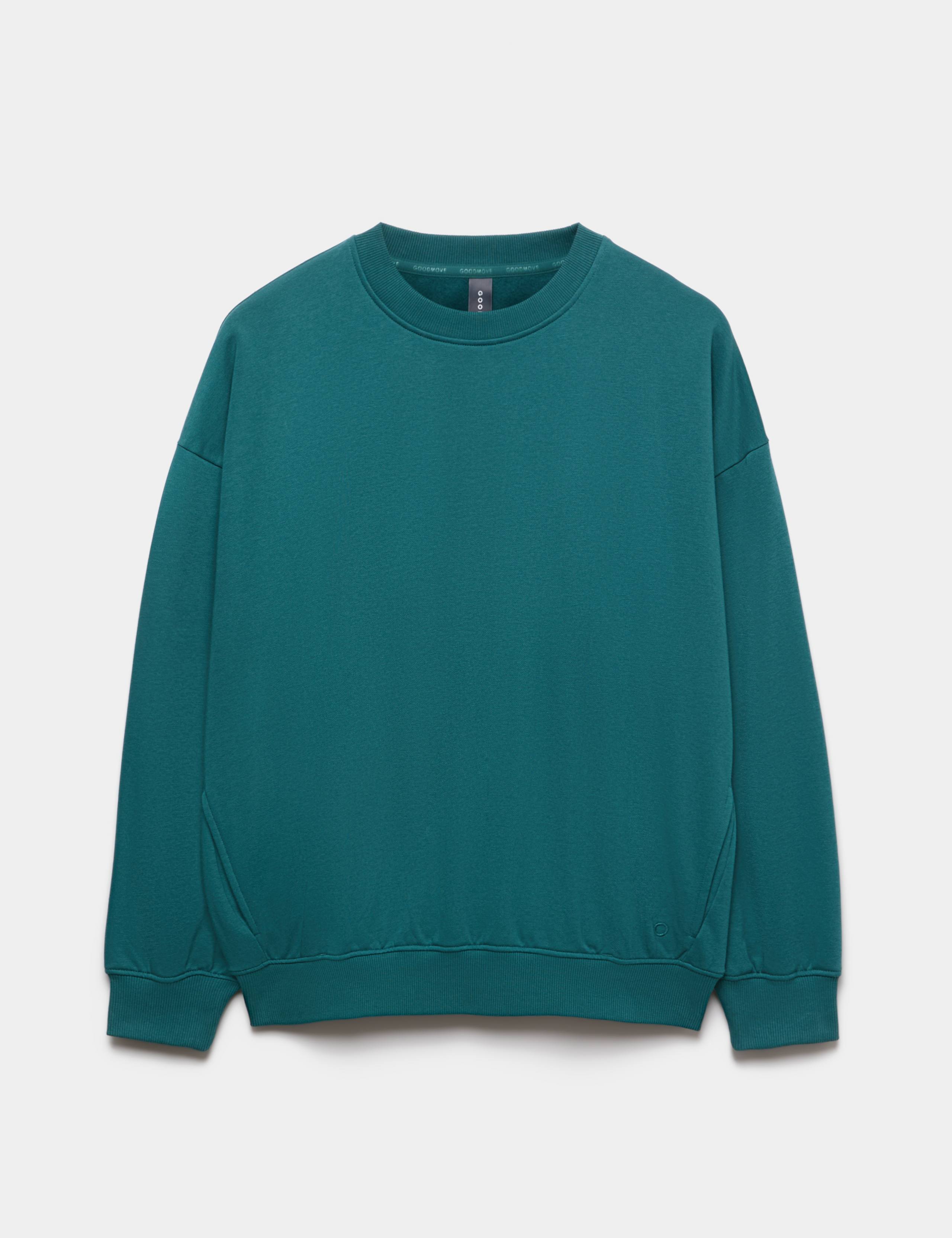 Cotton Rich Crew Neck Oversized Sweatshirt
