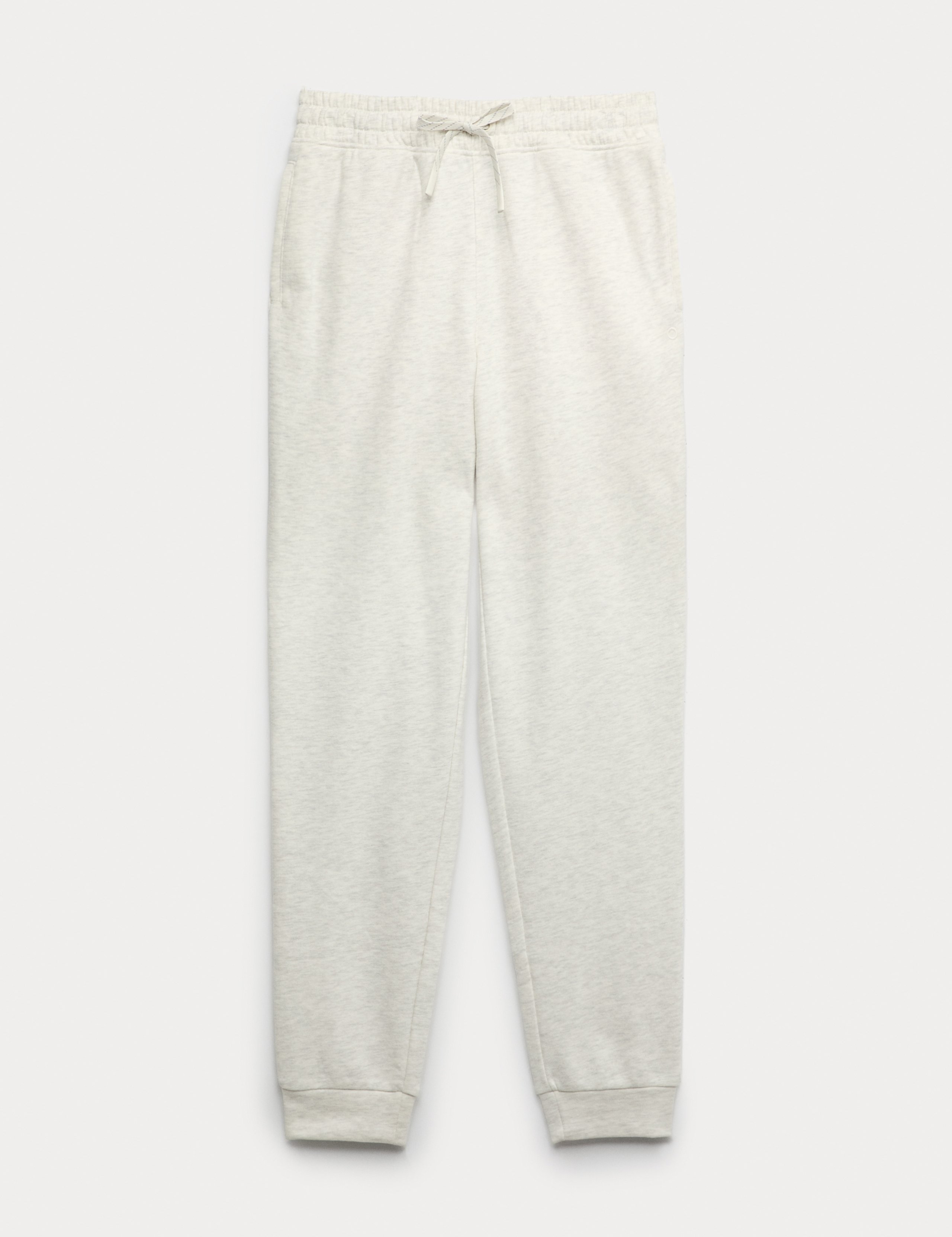 Cotton Rich Cuffed High Waisted Tapered Joggers
