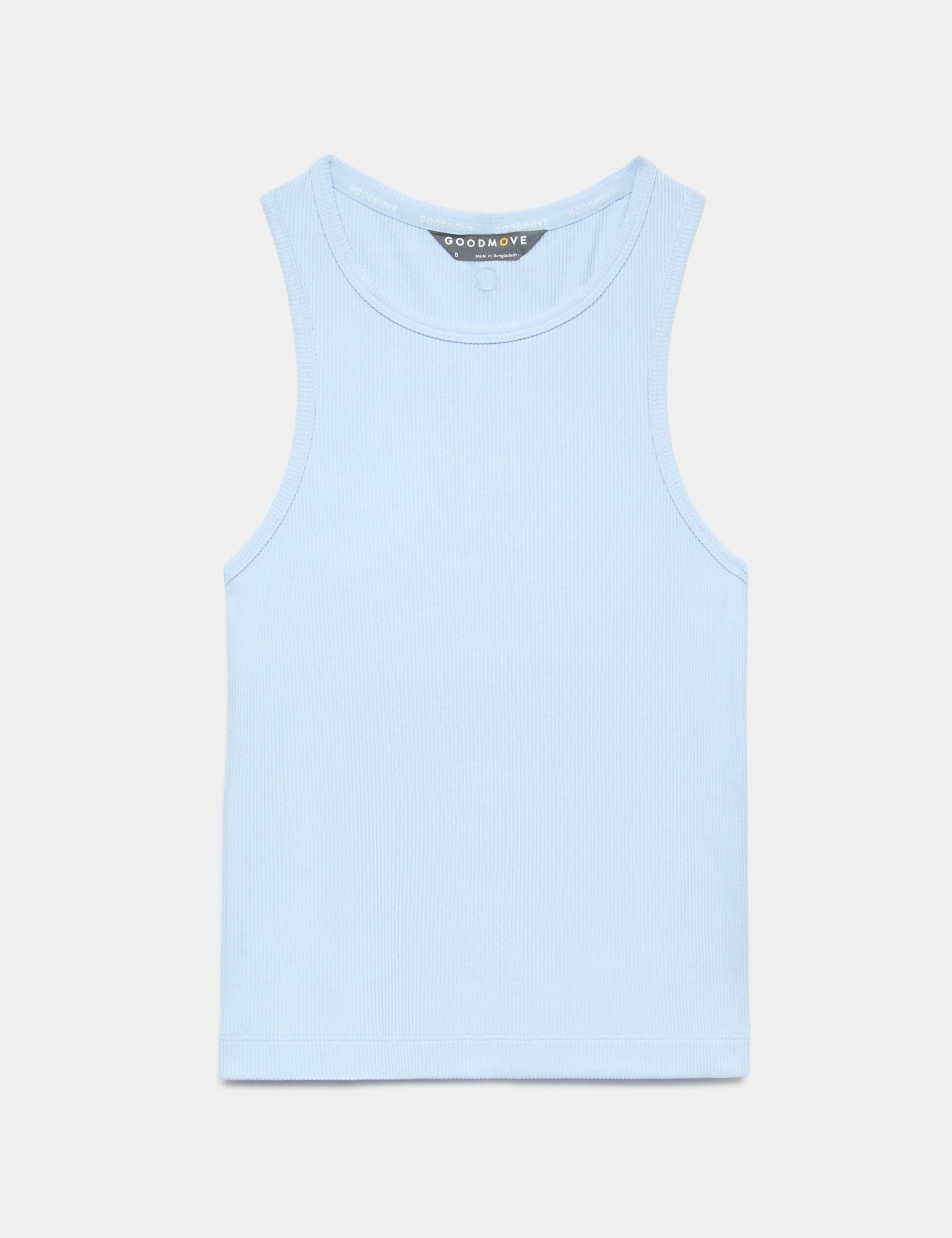 Modal Rich Textured Round Neck Fitted Vest