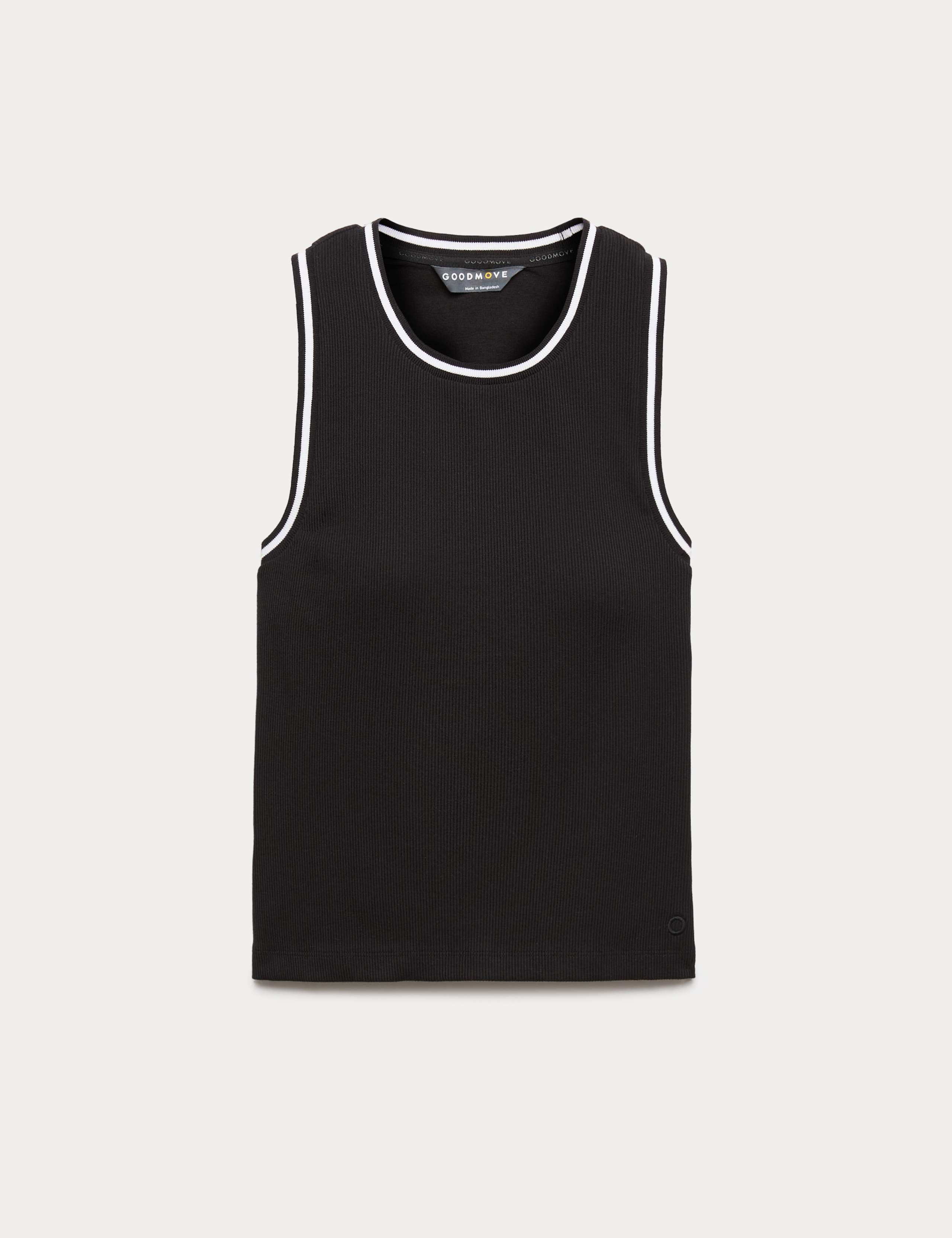 Modal Rich Rib Fitted Bra Vest Top