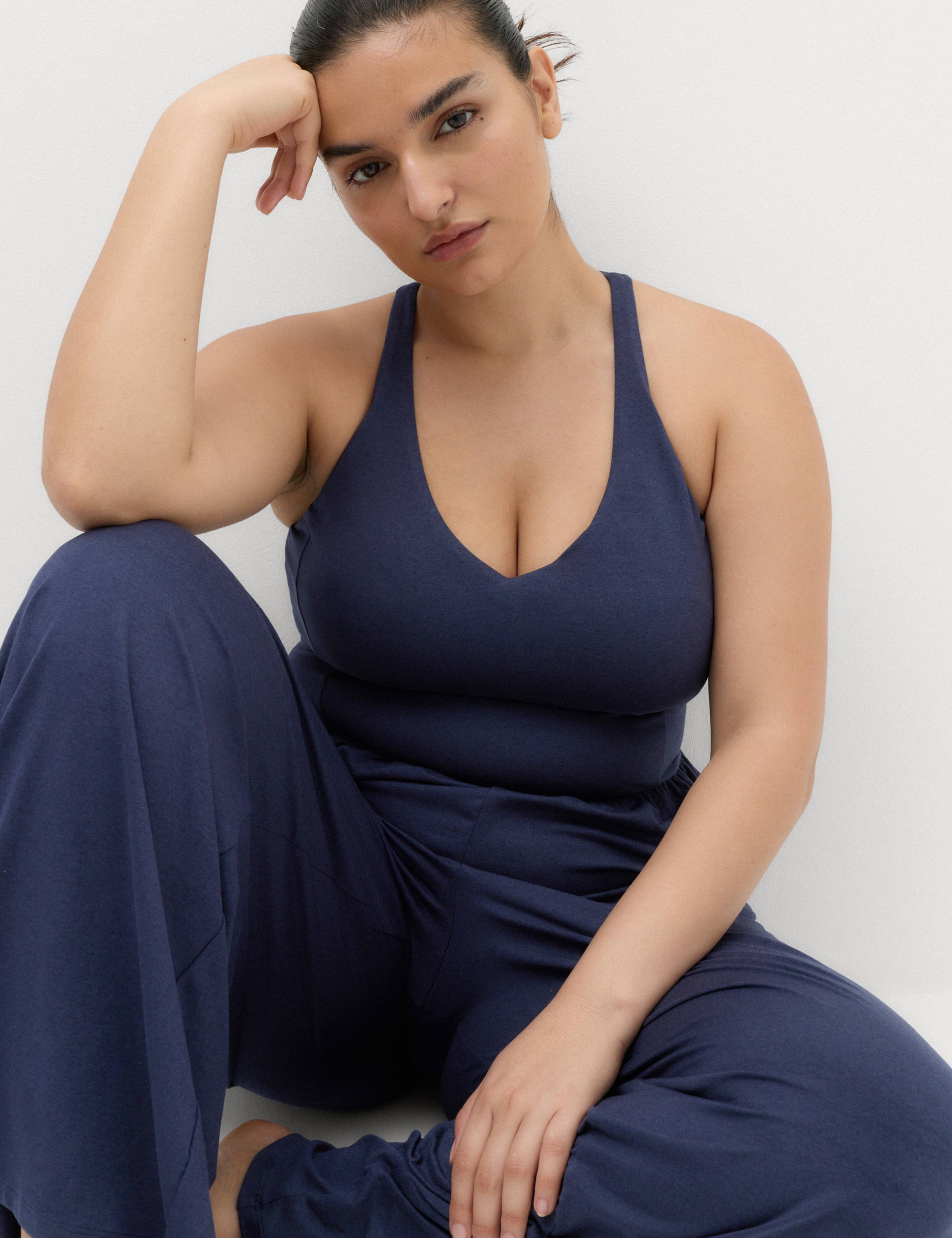Supersoft Marl Strappy Back Jumpsuit