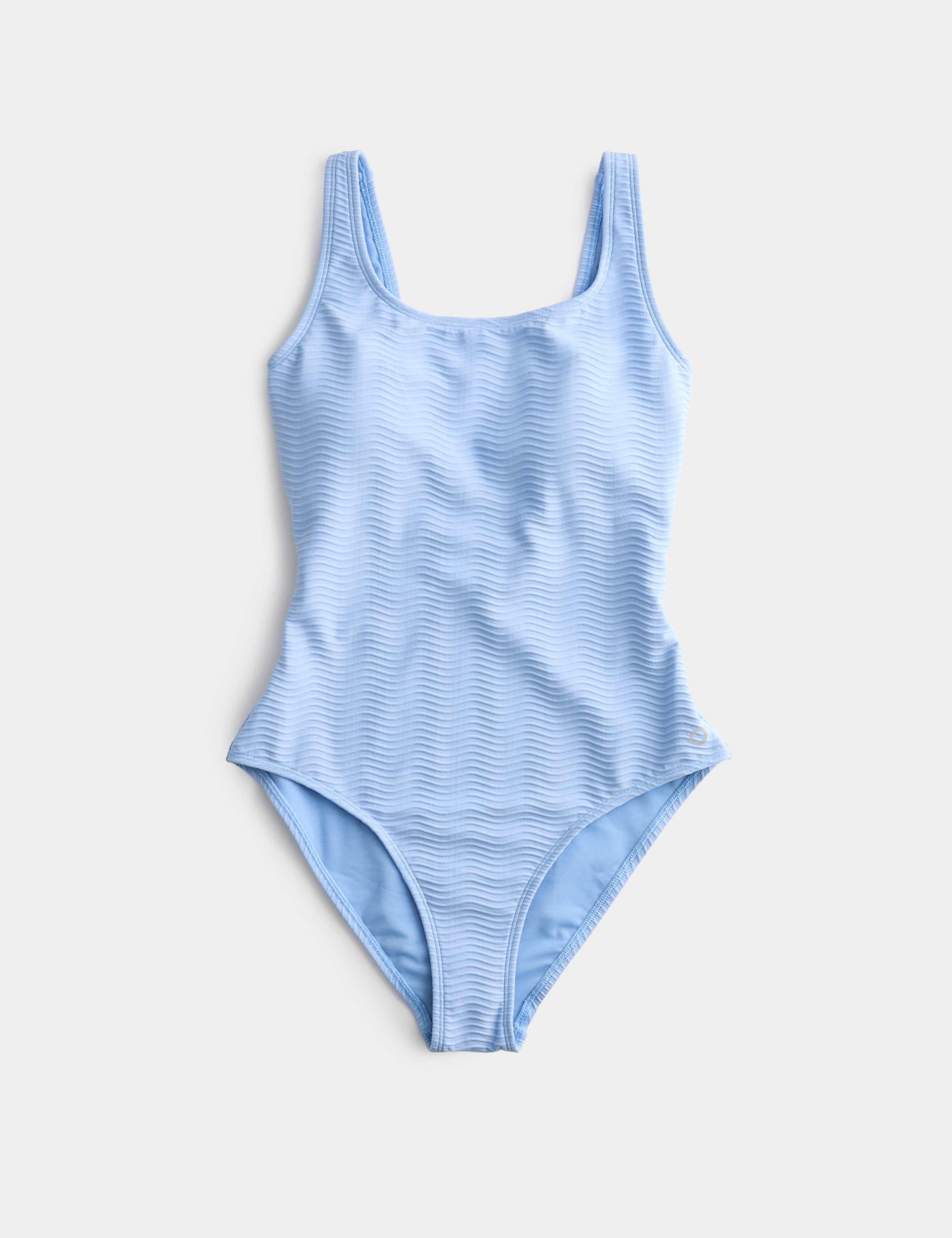 Tummy Control Textured Padded Scoop Back Swimsuit