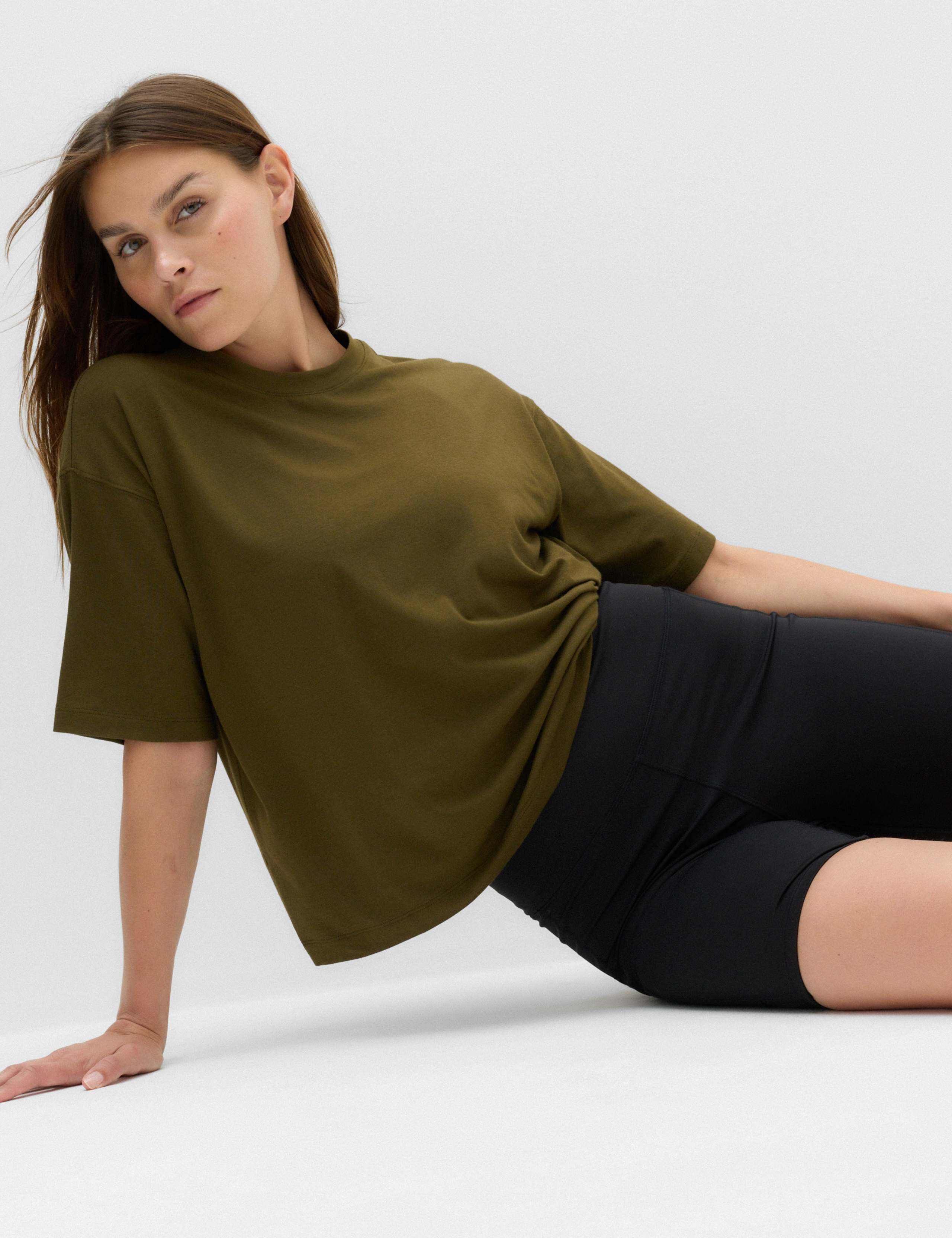 Modal Blend Lightweight Boxy T-Shirt