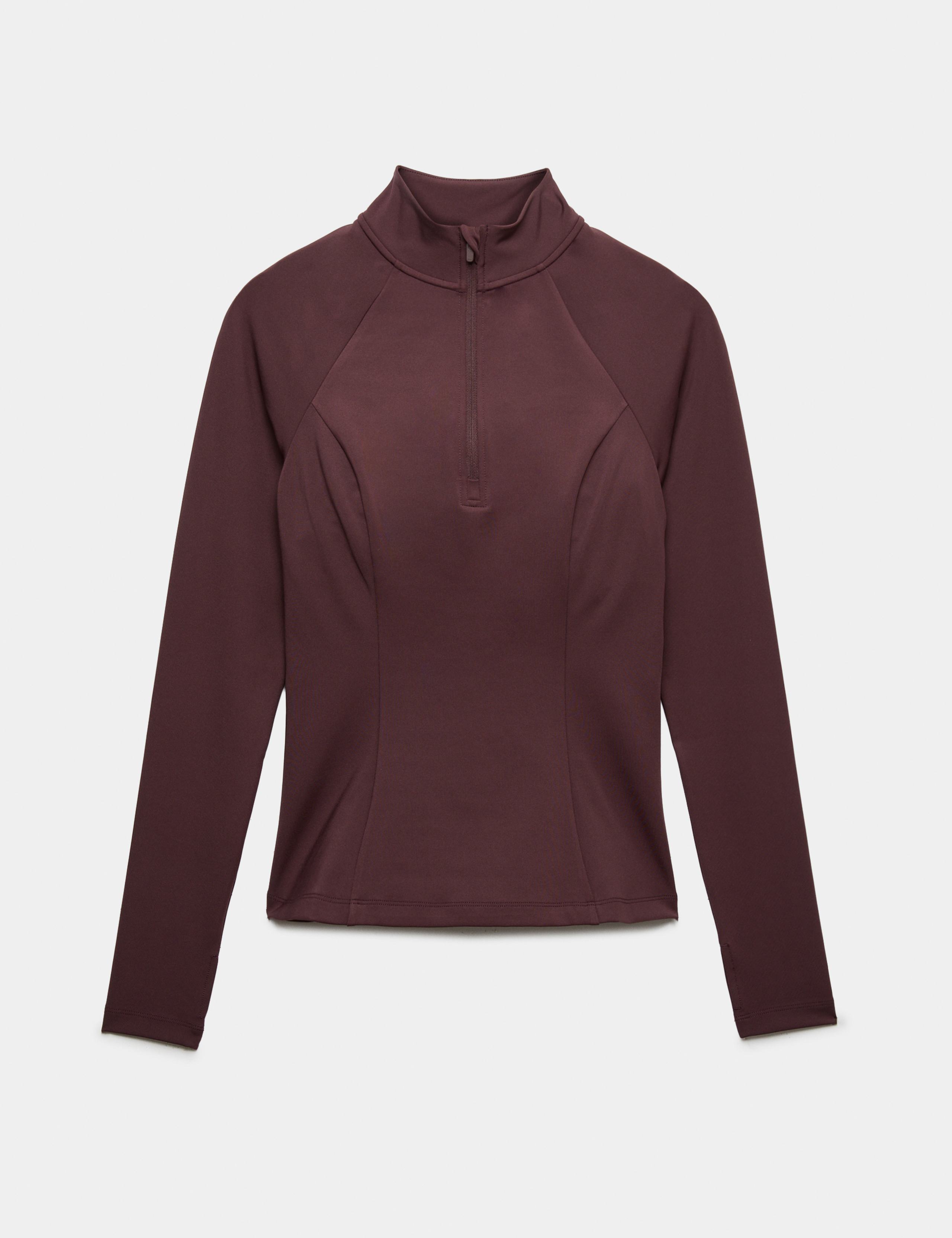 Essential  Half Zip Fitted Running Top