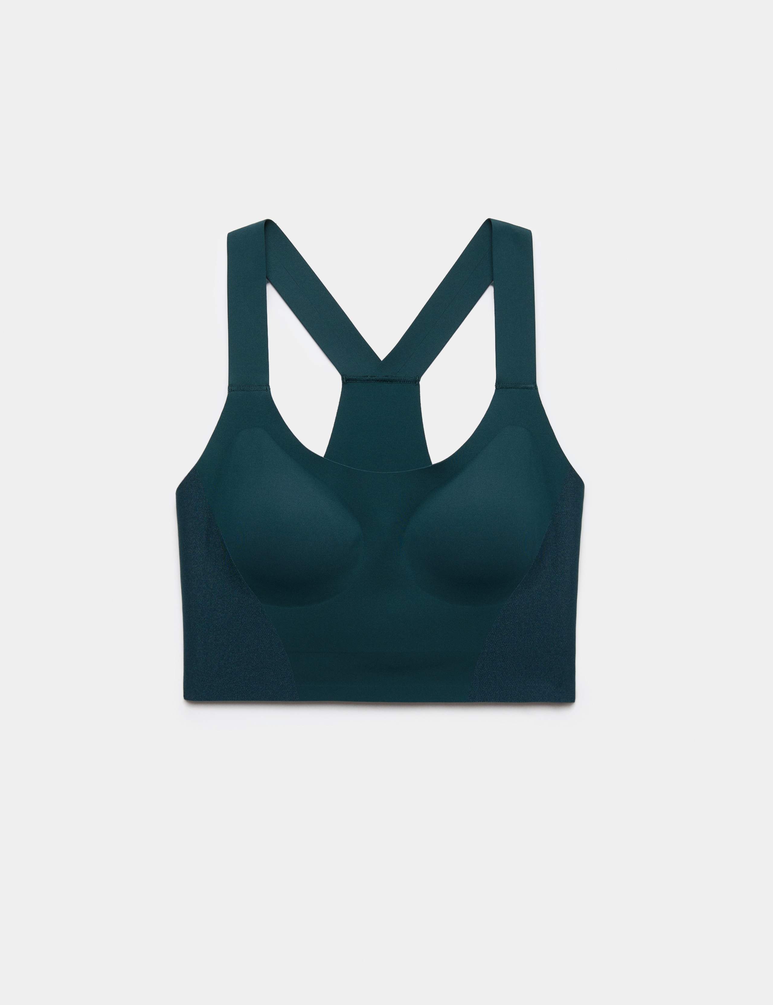 Shimmer Scoop Neck Racer Back Bra Vest