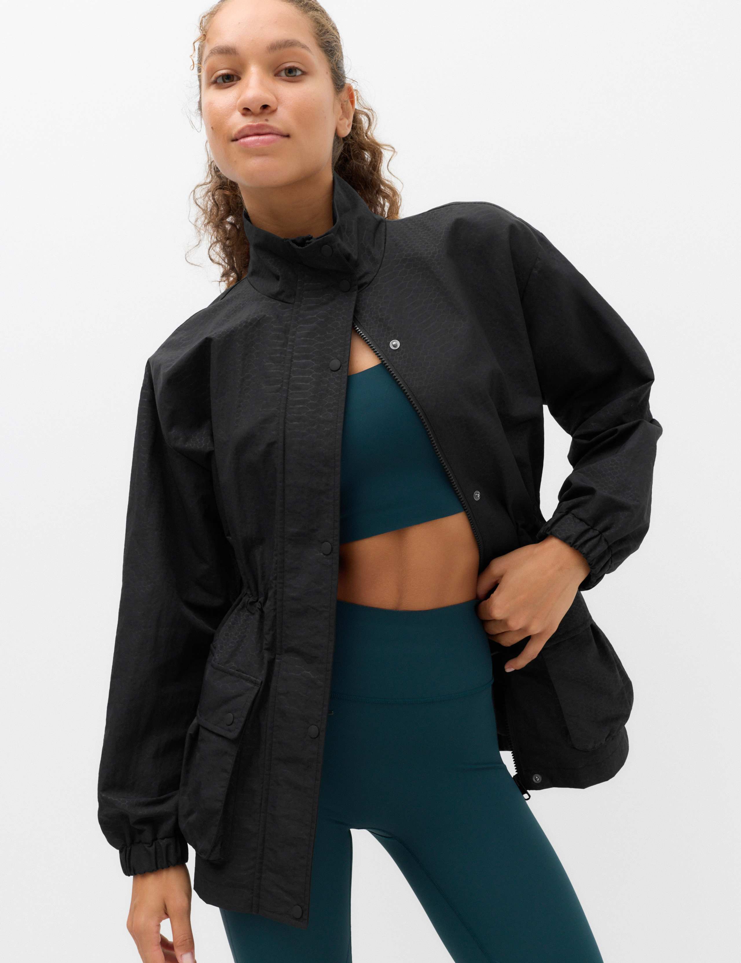 Stormwear Textured Funnel Neck Utility Jacket