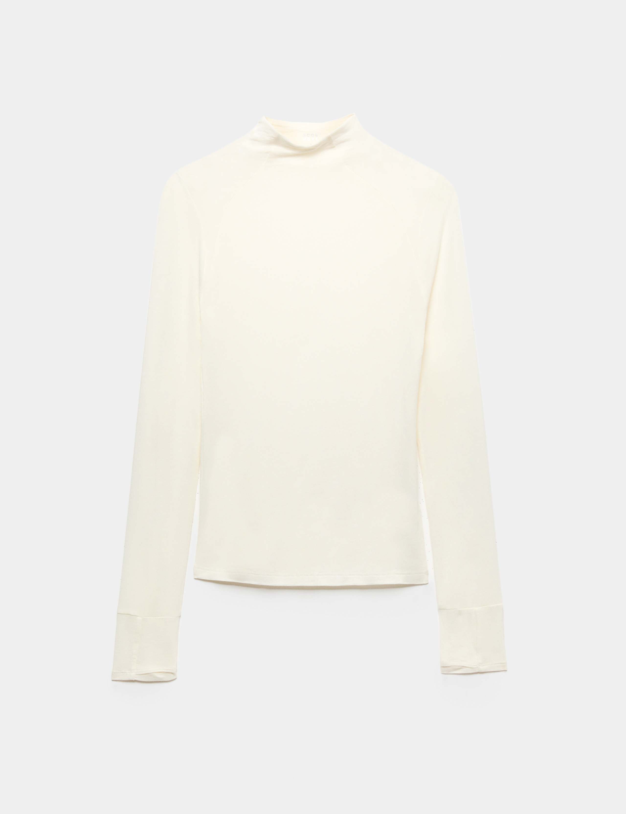 Merinotec™ Merino Blend High Neck Fitted Top