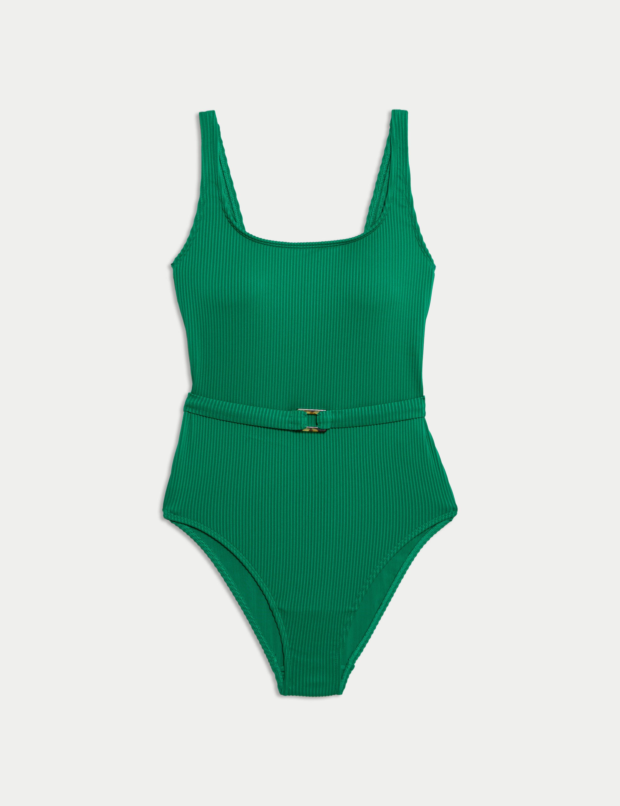 Post surgery Tummy Control Belted Swimsuit