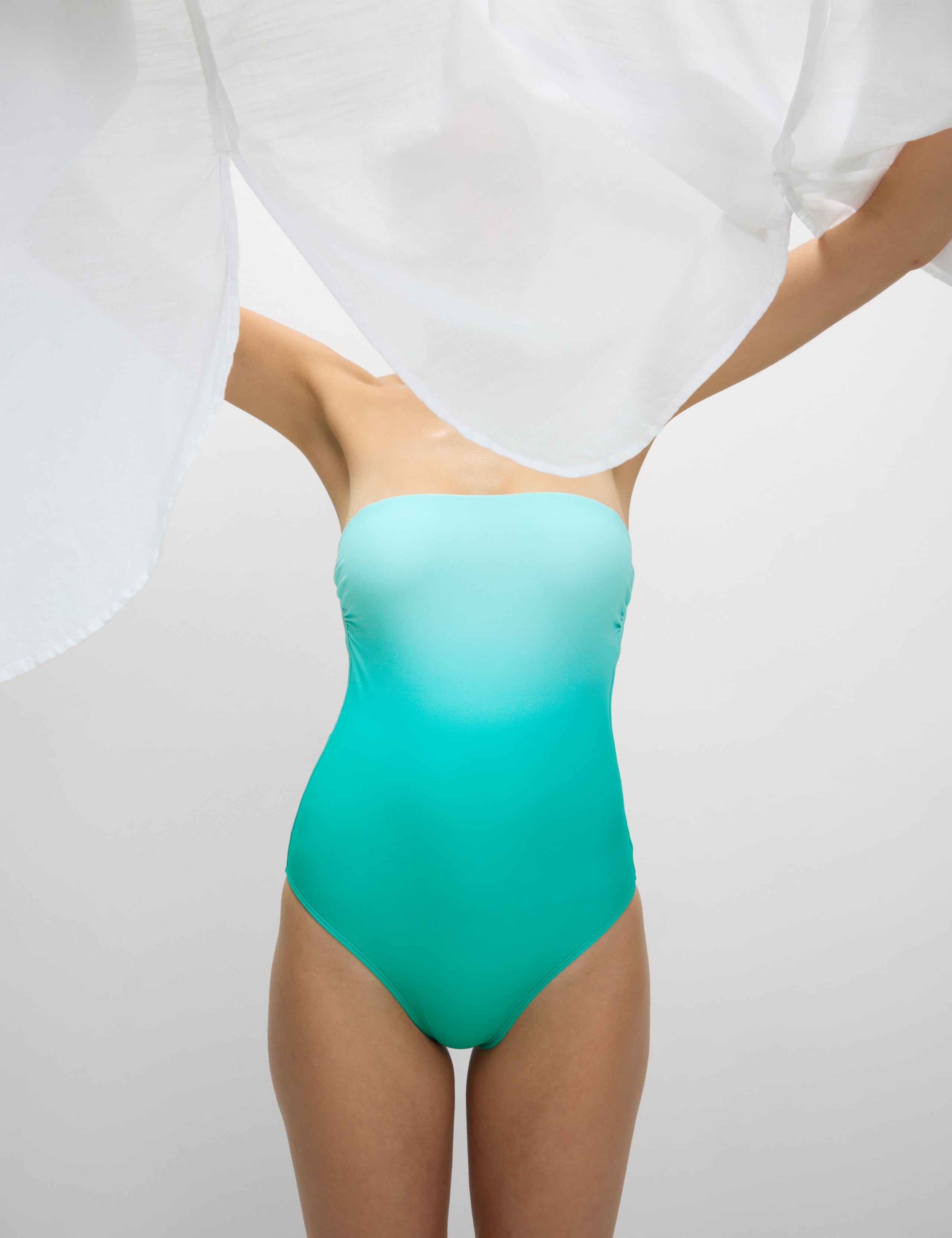 Ombre Bandeau Swimsuit