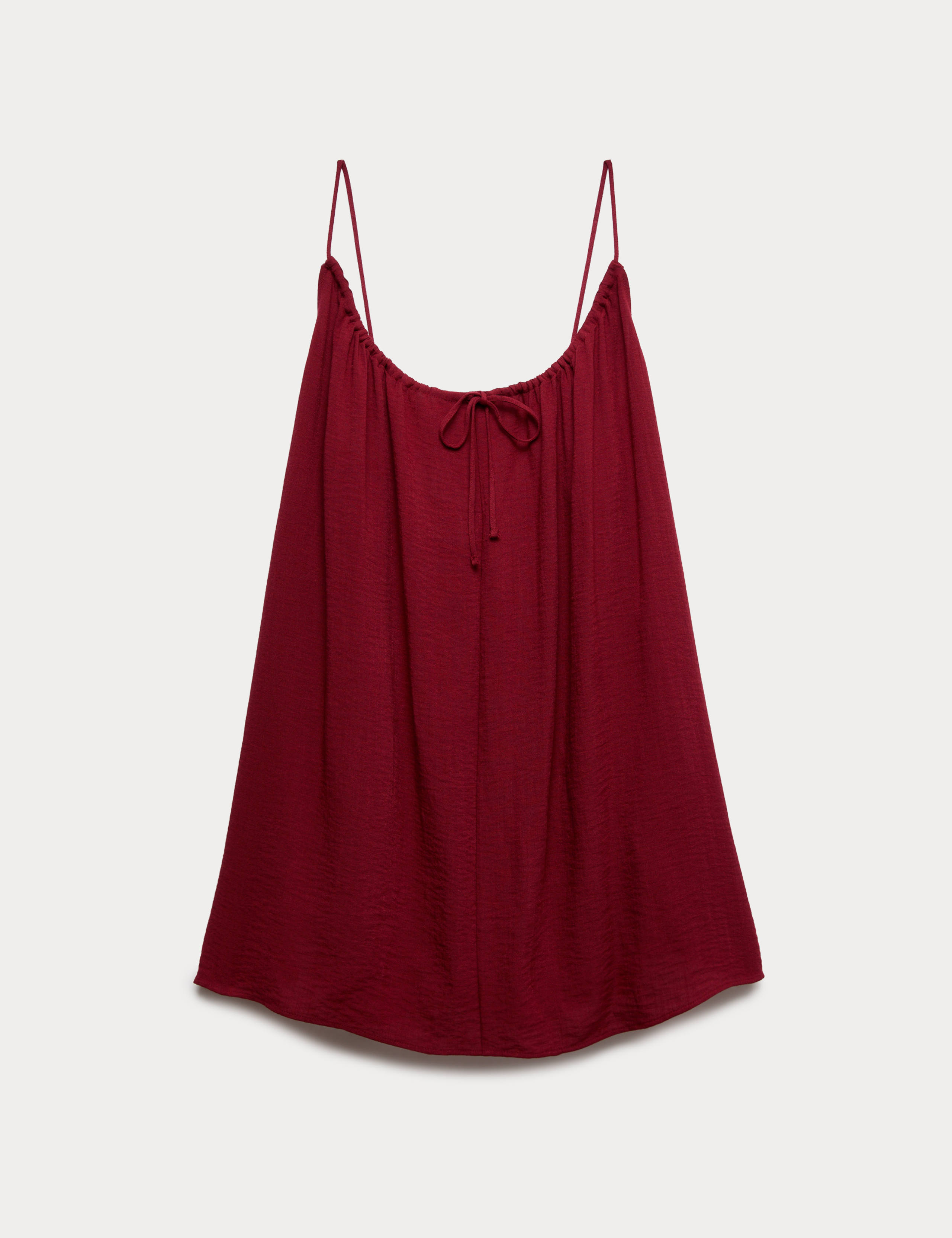 Tie Front Strappy Mini Slip Dress