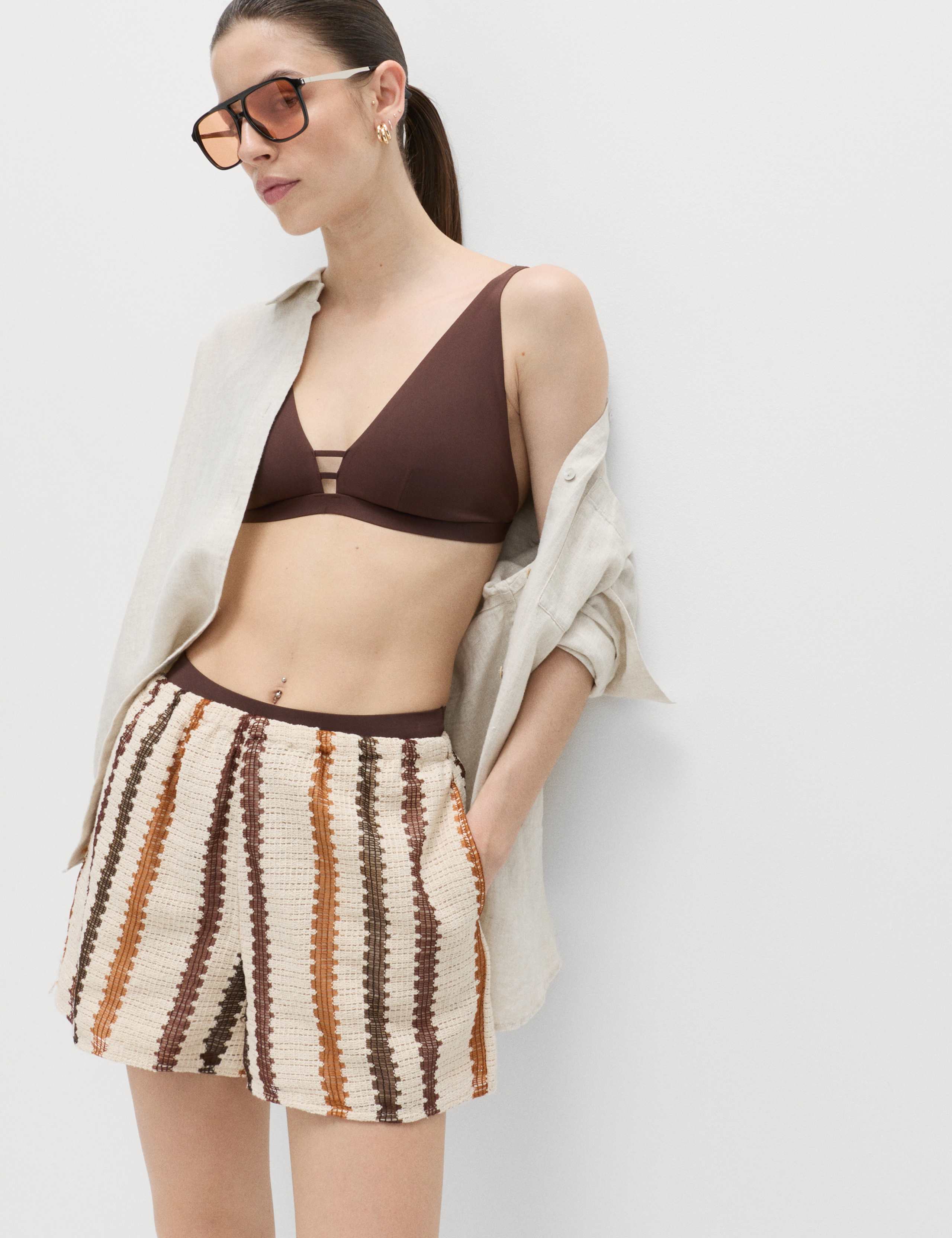 Sculpt Plunge V-Neck Bikini Top