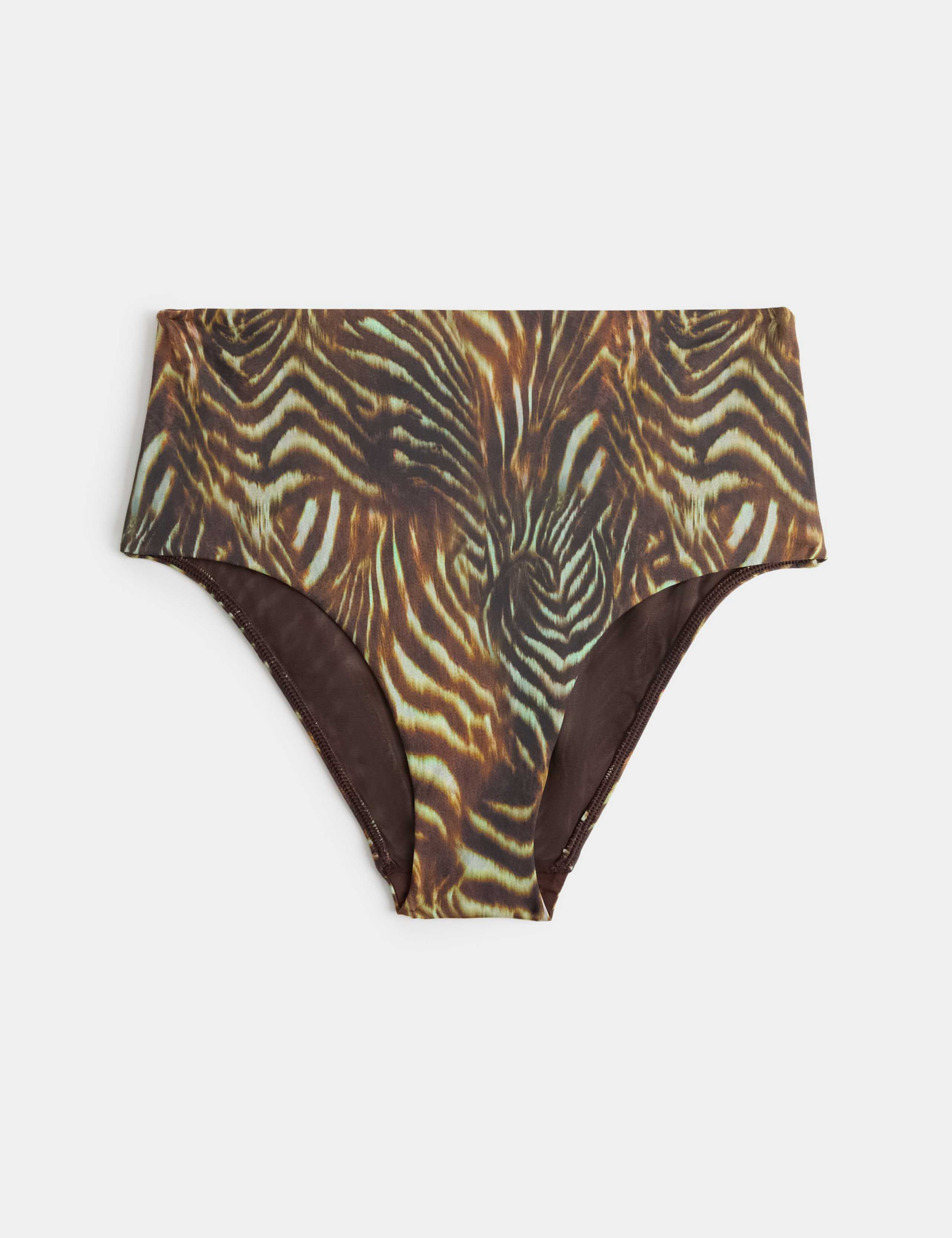 Tummy Control Printed Plunge Tankini Set 1 of 6