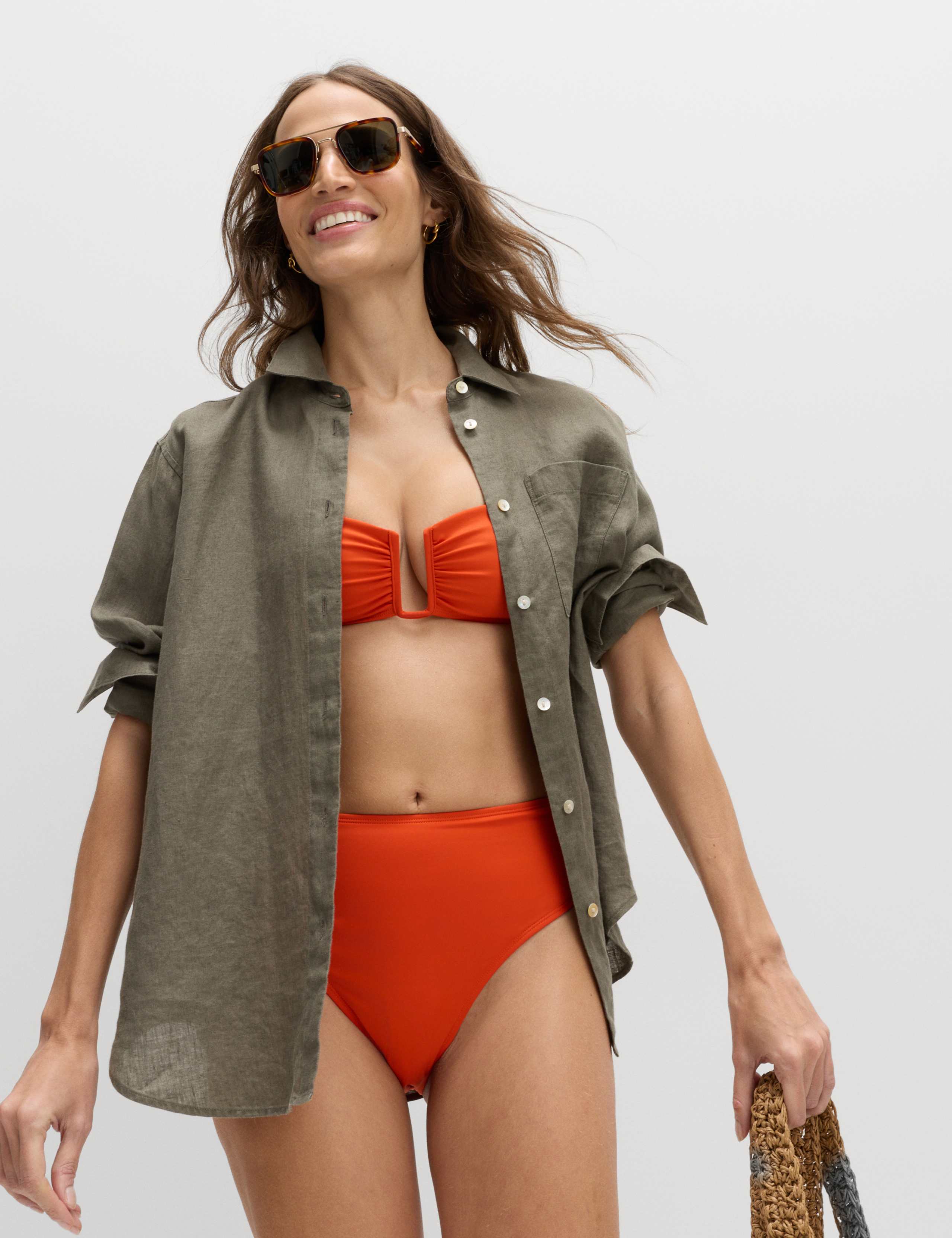 Padded U-Notch Bandeau Bikini Set 5 of 6