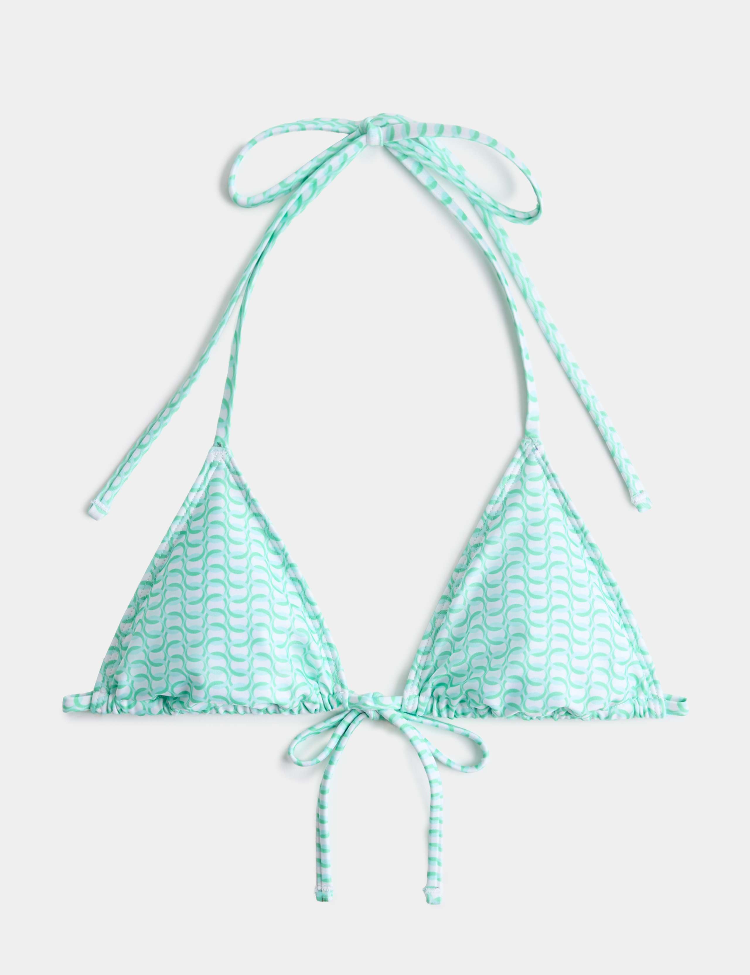 Printed Padded Halterneck Triangle Bikini Set 3 of 6