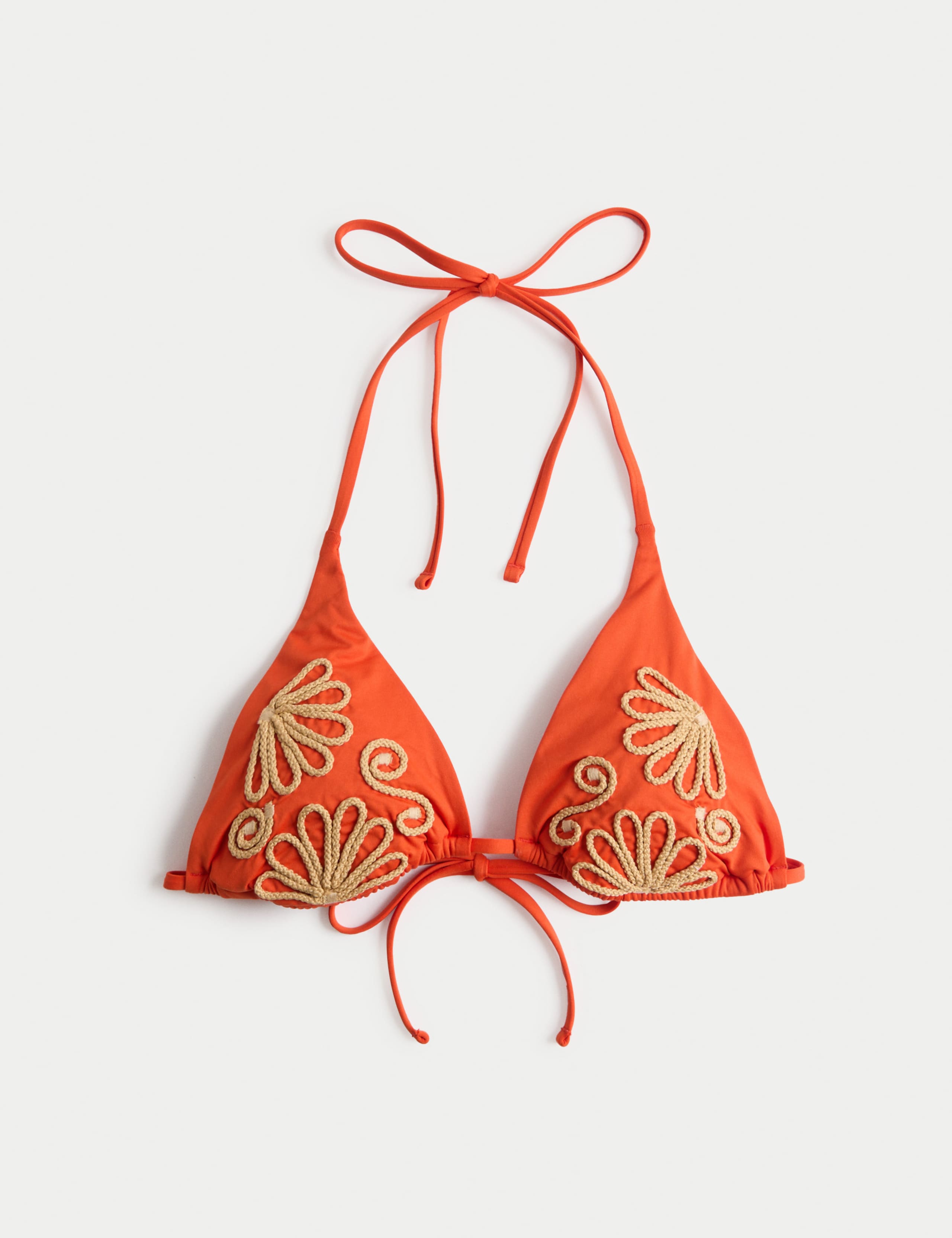 Cornelli Triangle Bikini Top