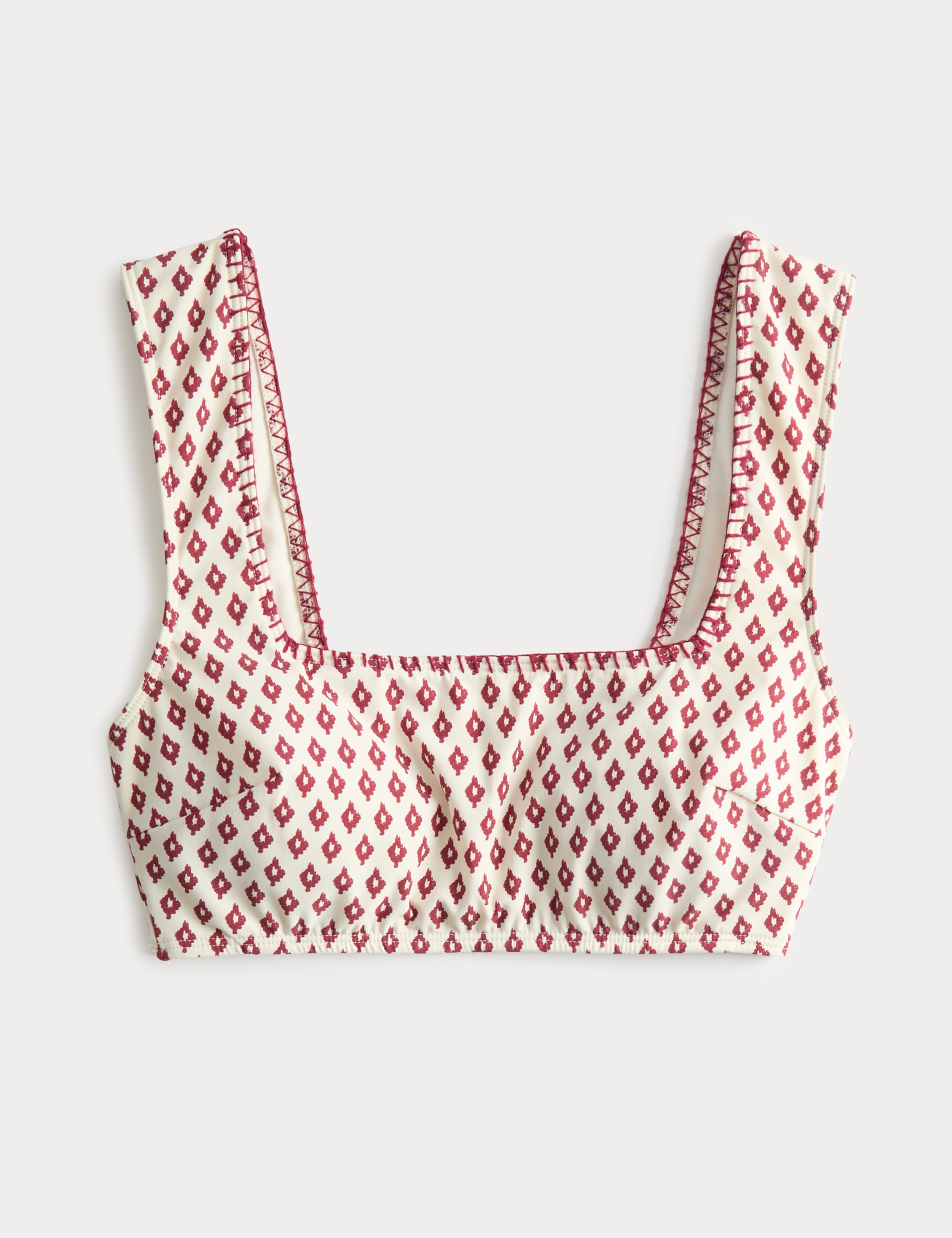 Printed Scoop Neck Whipstitch Bikini Set 3 of 6